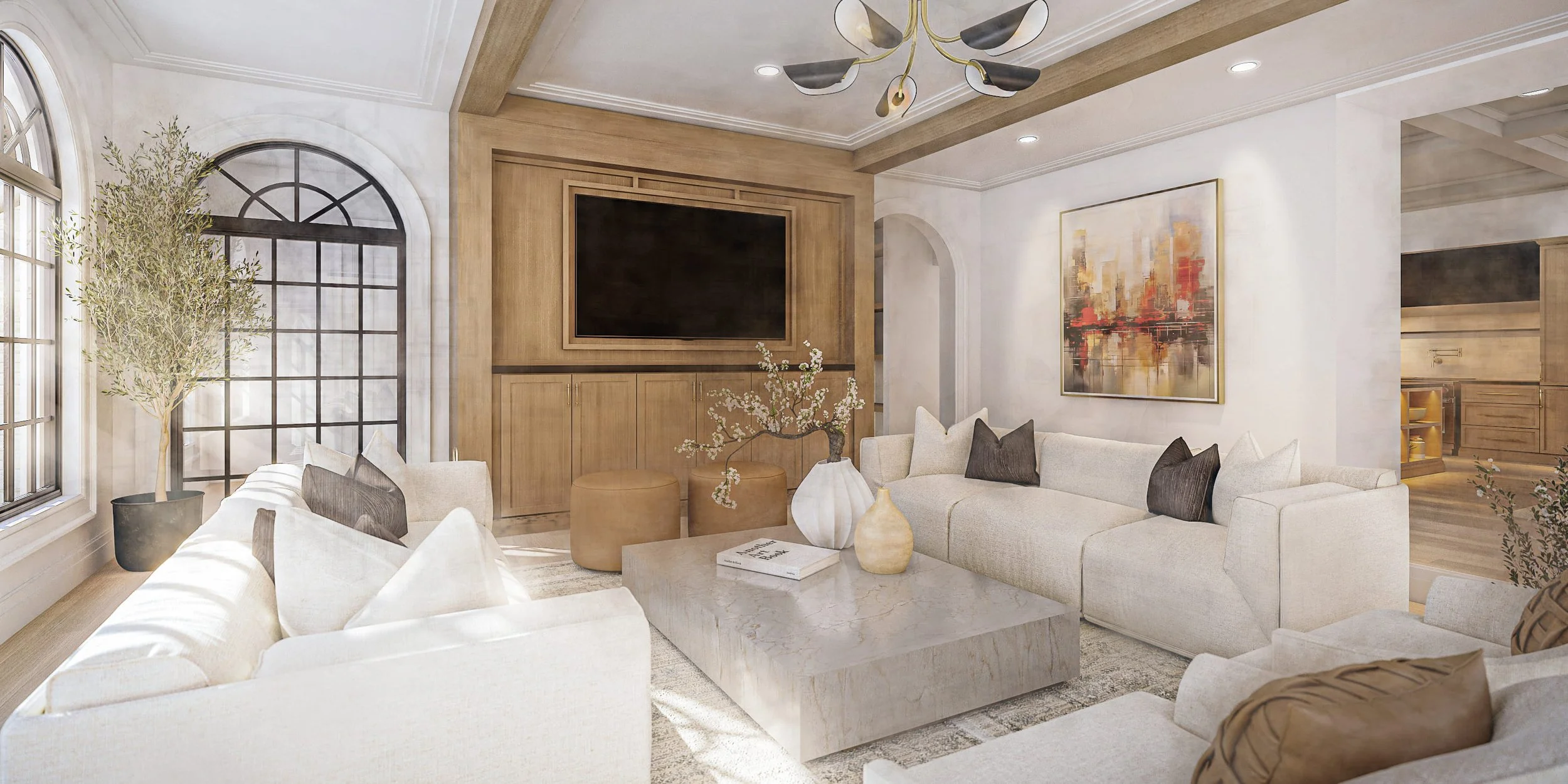 Family Room next to Kitchen
