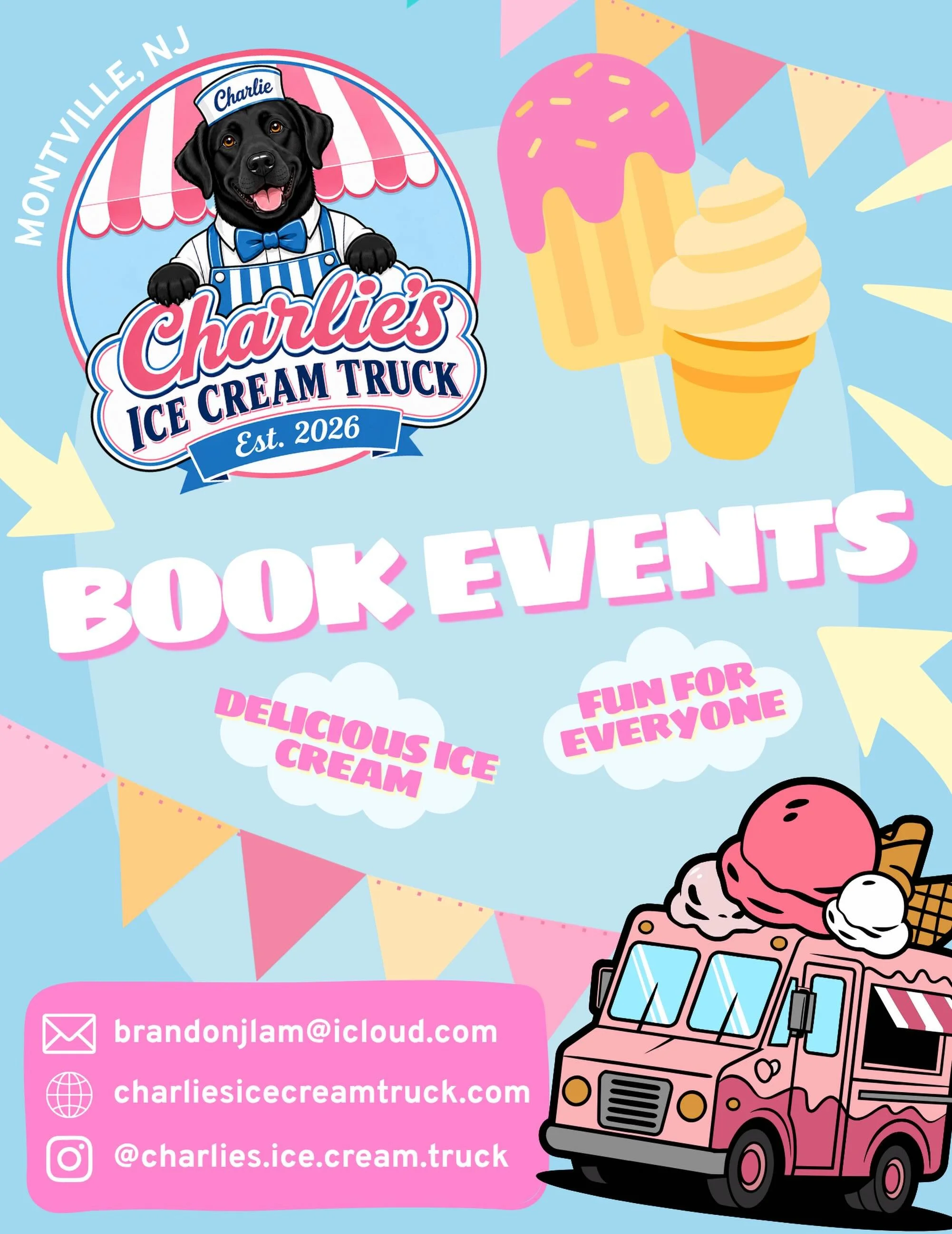 Book us for events using the link in bio!!
 
#icecream #charliesicecreamtruck