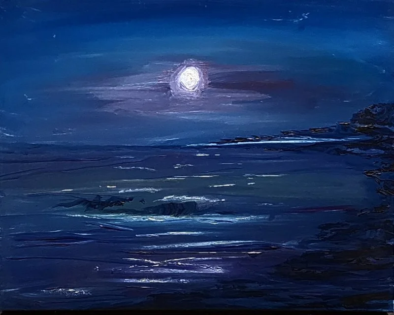 Moon Over Ocean