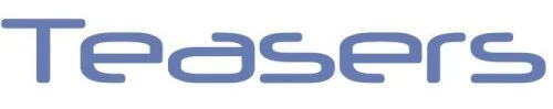 Text reading 'Teasers' in blue font on a white background