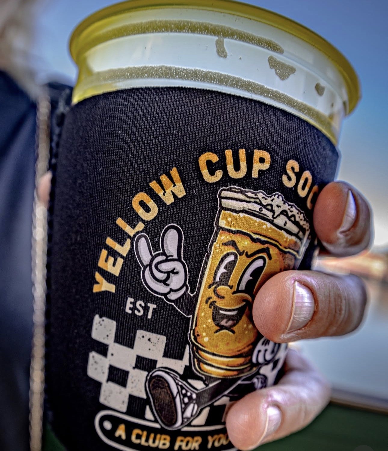 Yellow Cup Koozie