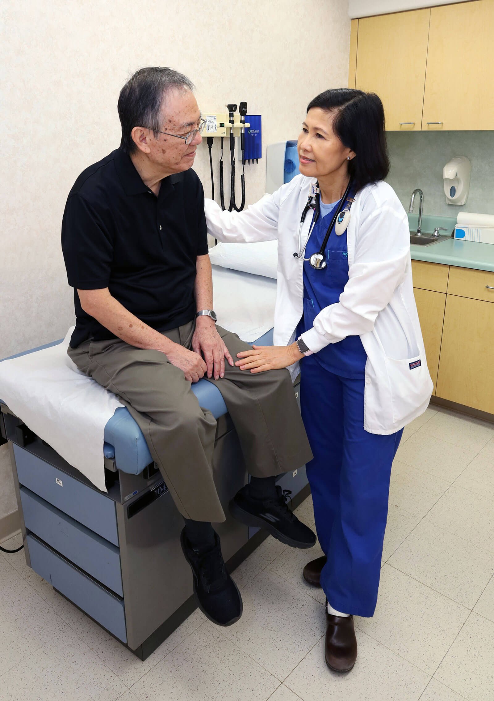 doctor with patient