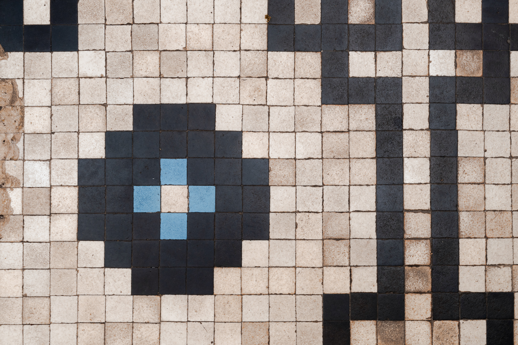 Detail of heritage tiles at Conservatory Residency in Caulfield North that used to be the greenhouse of Labassa