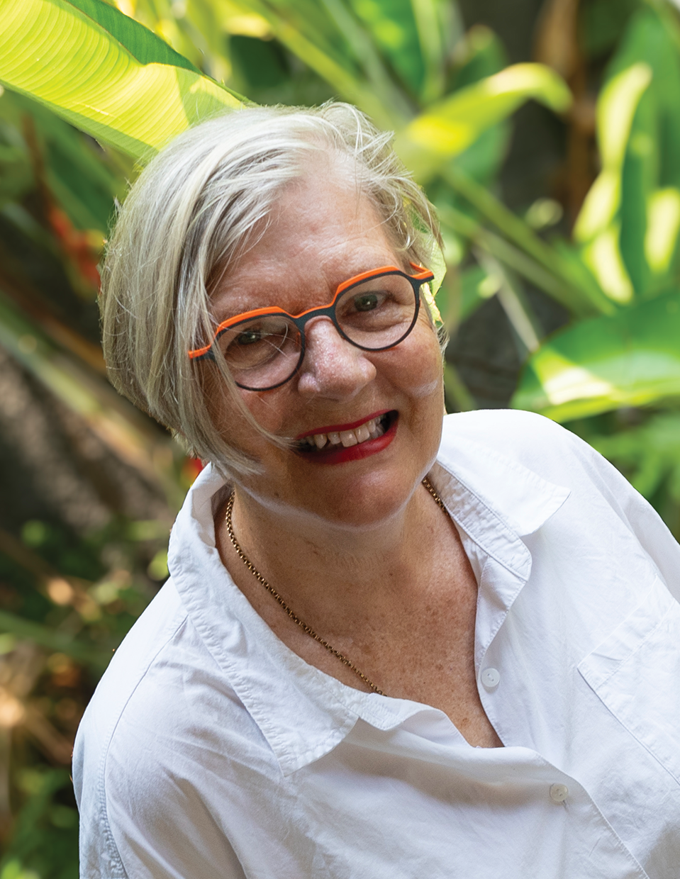 Headshot of artist Mella Jaarsma from Indonesia. Mella will be artist in residency in October 2027. 