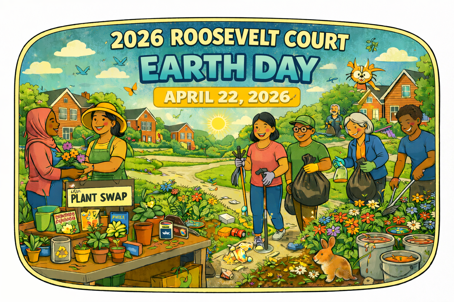 Earth Day on Roosevelt Court