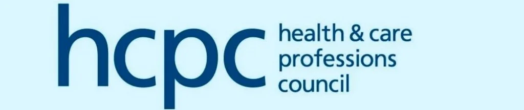 Logo of the health and care professions council, featuring the lowercase letters 'h c p c' with the words 'health & care professions council' to the right.