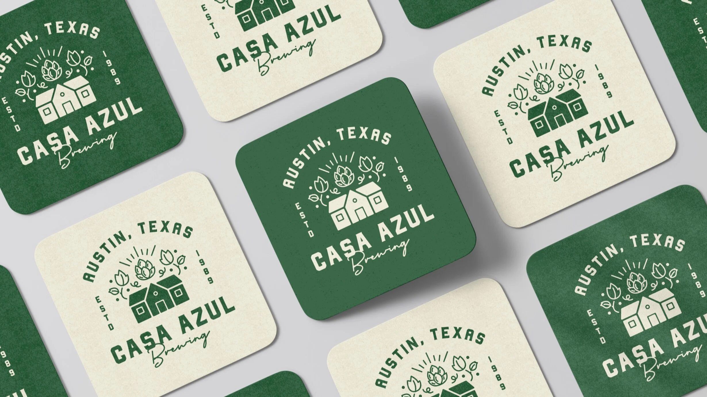 Casa Azul Brewing Label Design