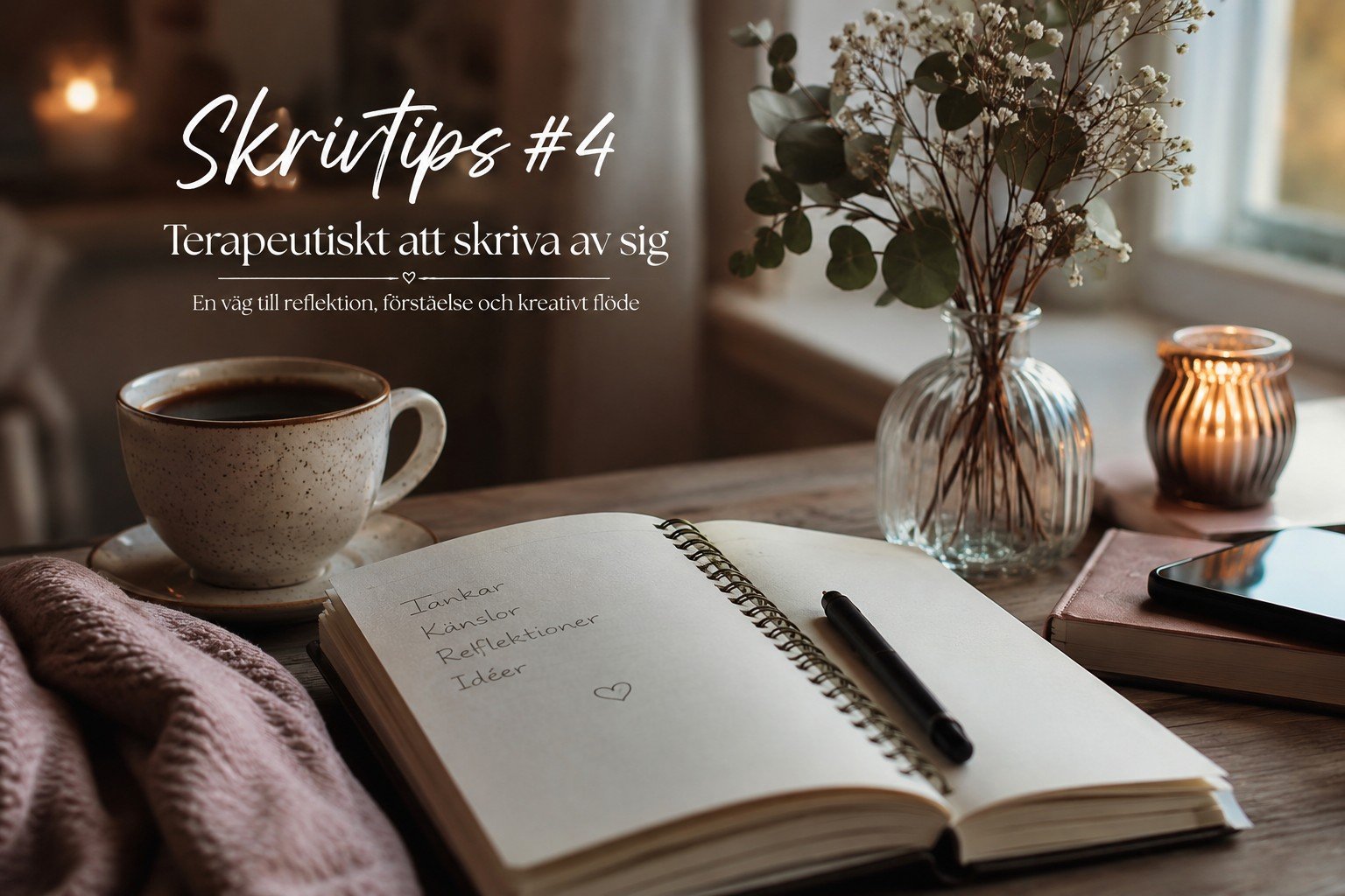 Skrivtips #4 Terapeutiskt att skriva av sig