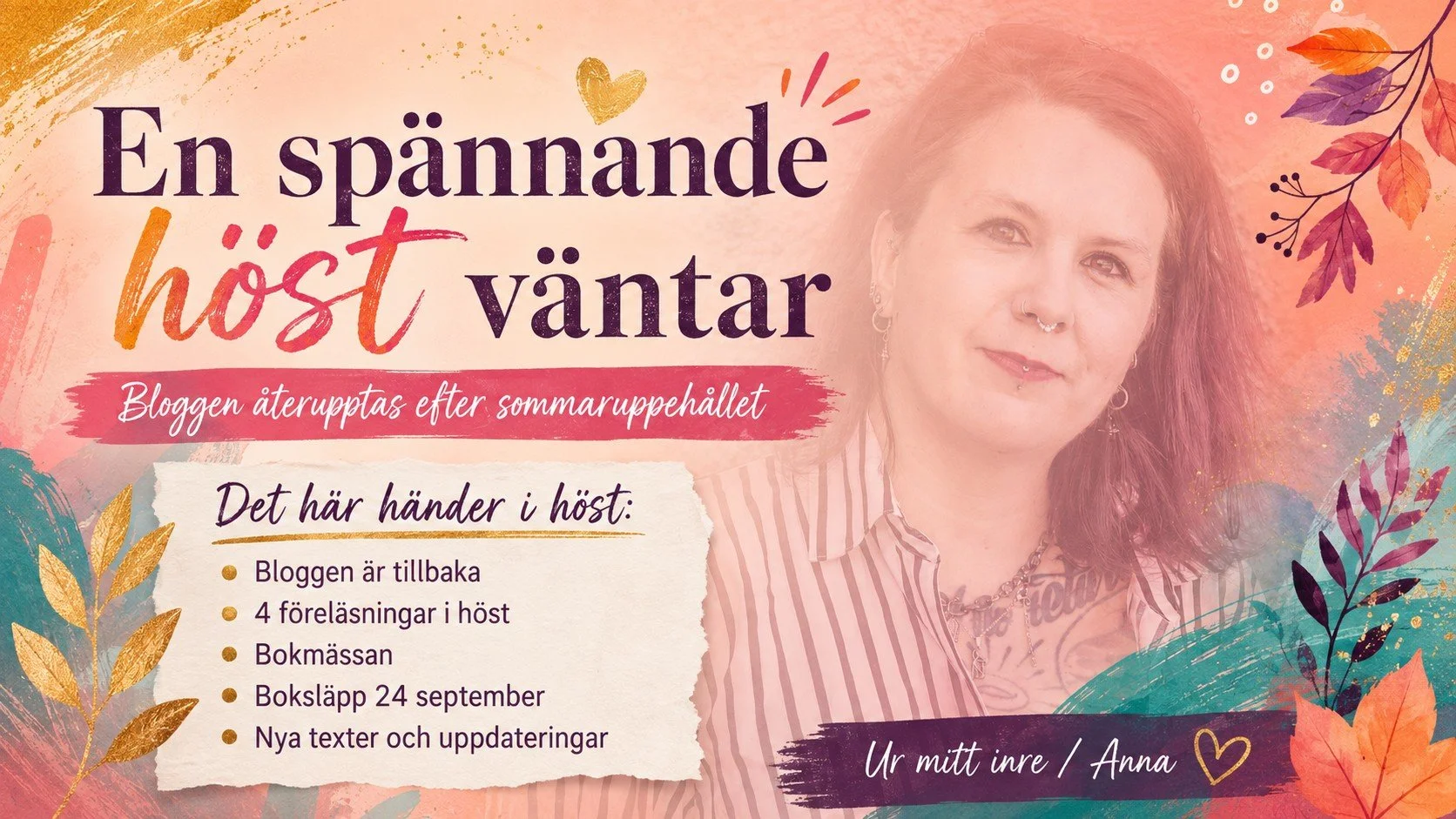 Inlägg 14: En spännande höst väntar 
