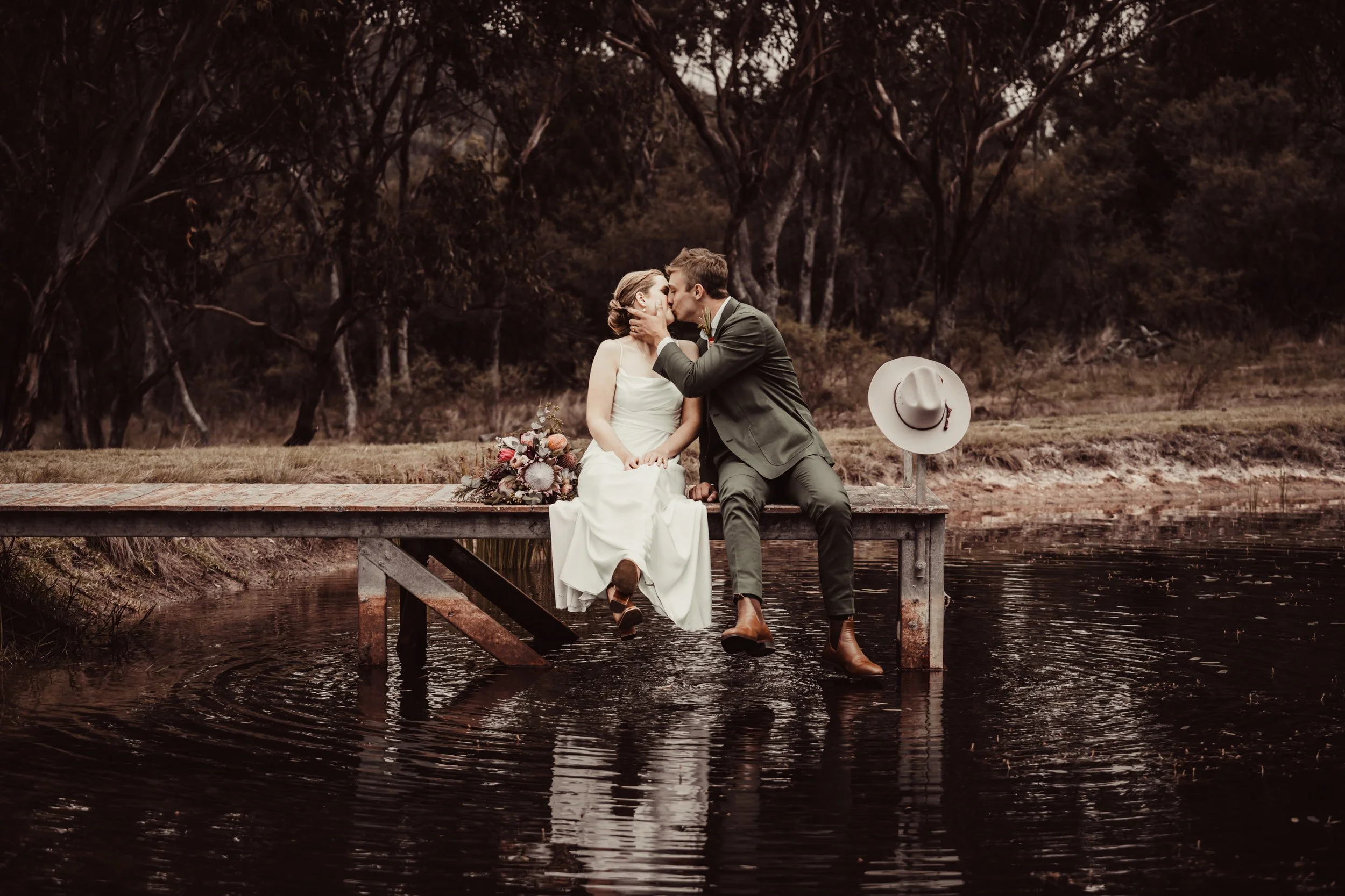 Scenic Rim wedding videography candid moment