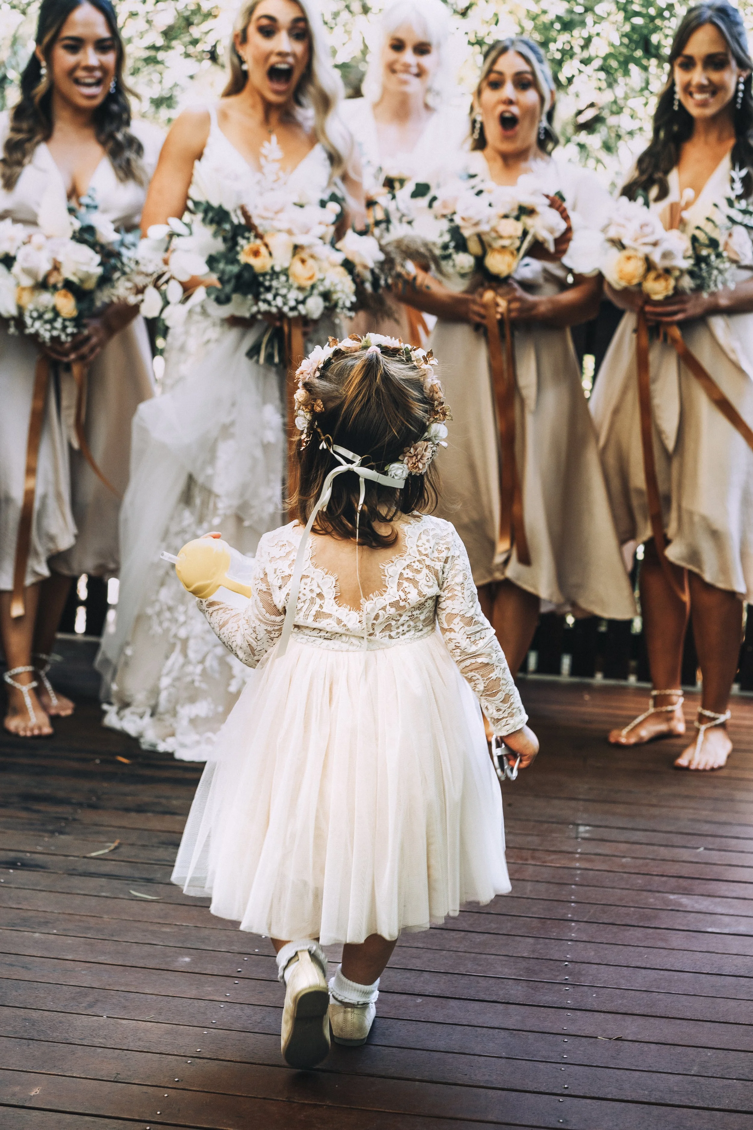 Wedding celebration dance floor candid moment Queensland