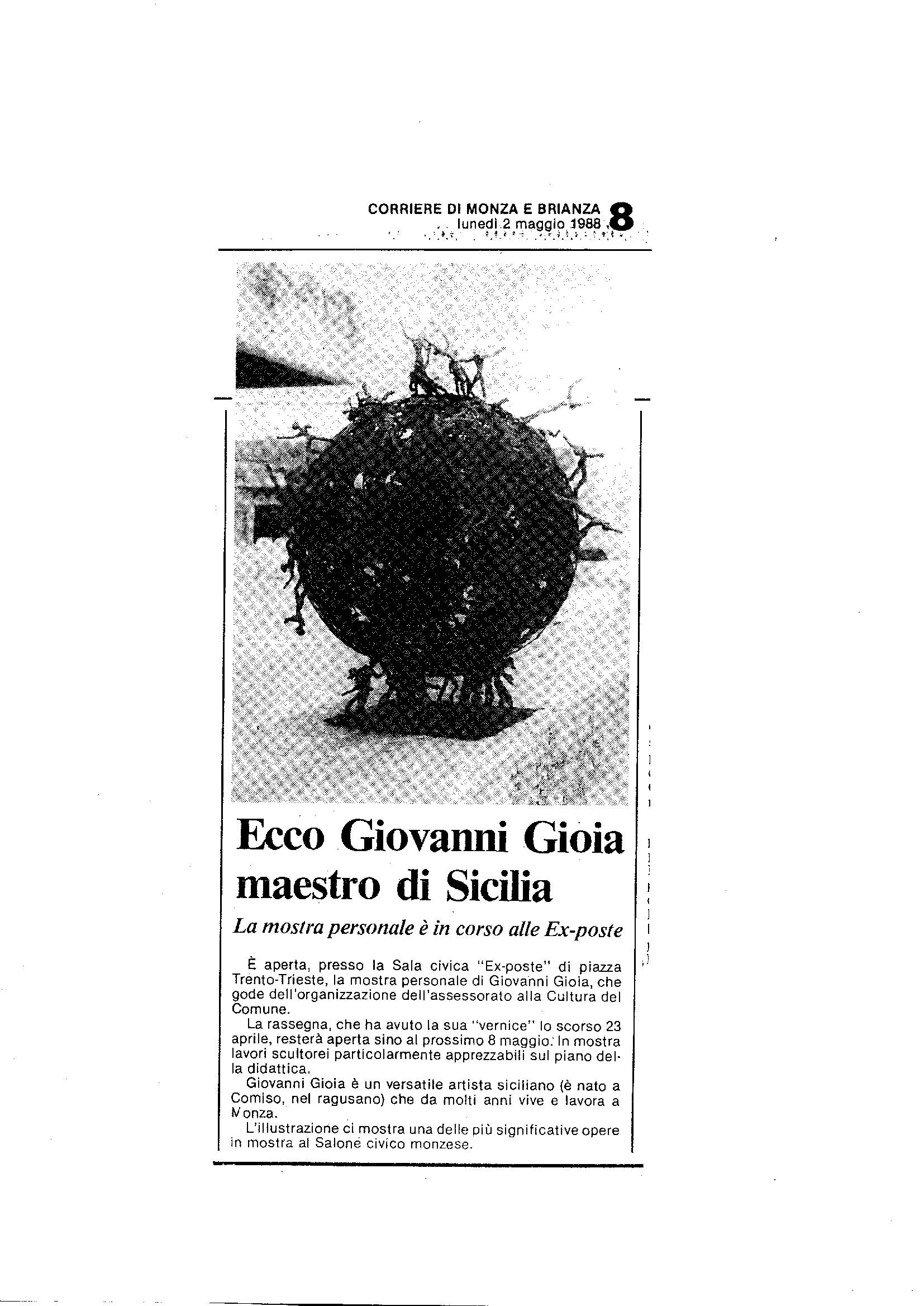 Giovanni Gioia articolo corriere di Monza e Brianza del 8 Maggi1.jpg