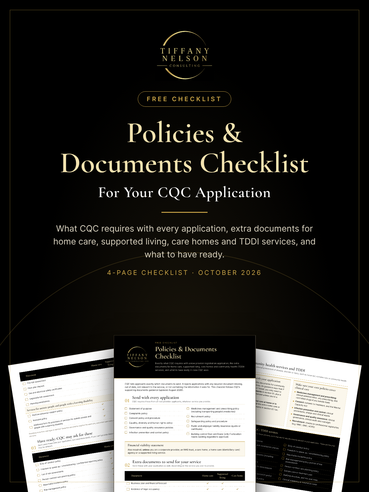Policies & Documents Checklist
