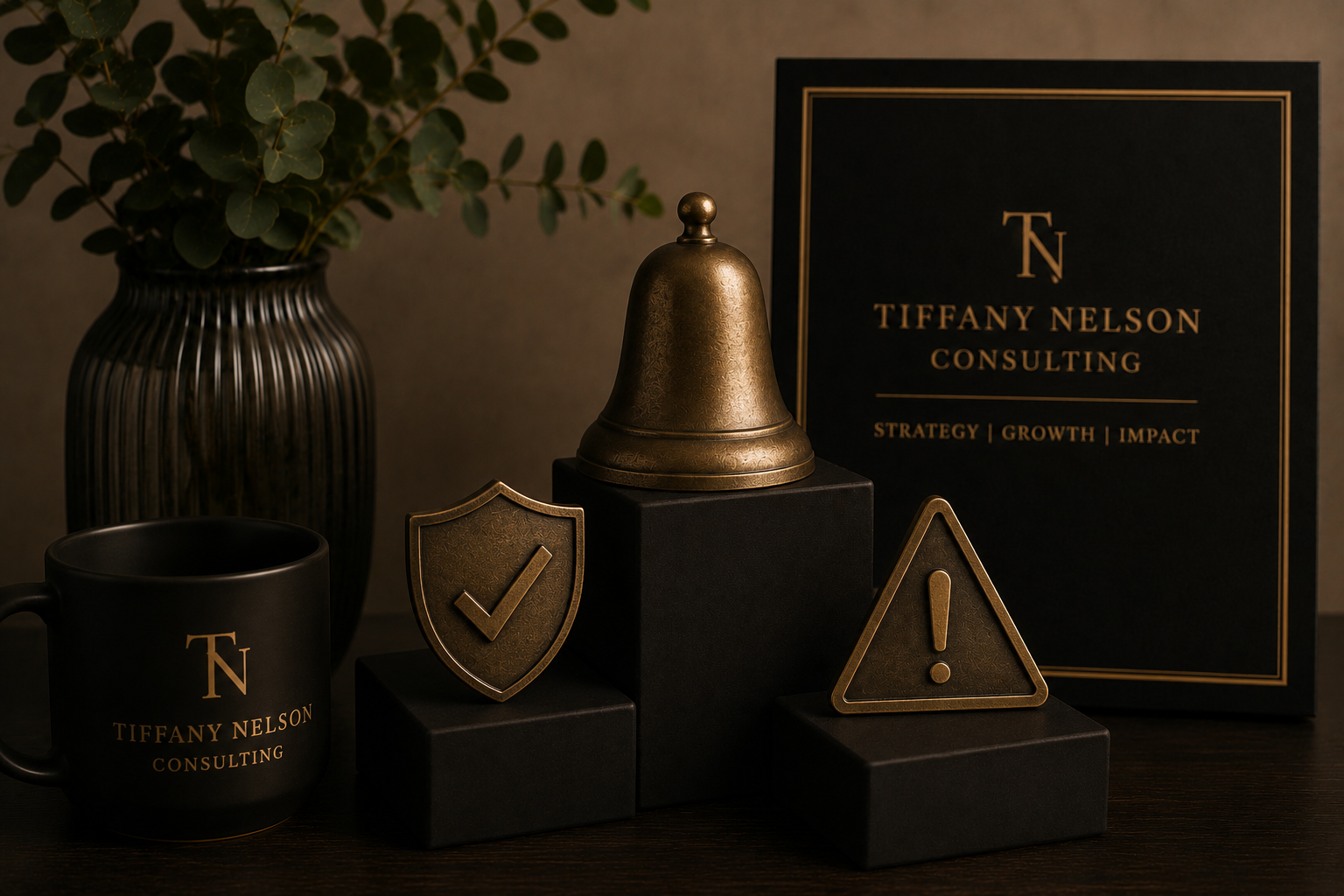 Decorative office display for Tiffany Nelson Consulting Notice of proposal and Warning notices
