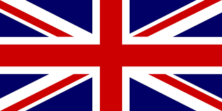 British flag with red, white, and blue colors.