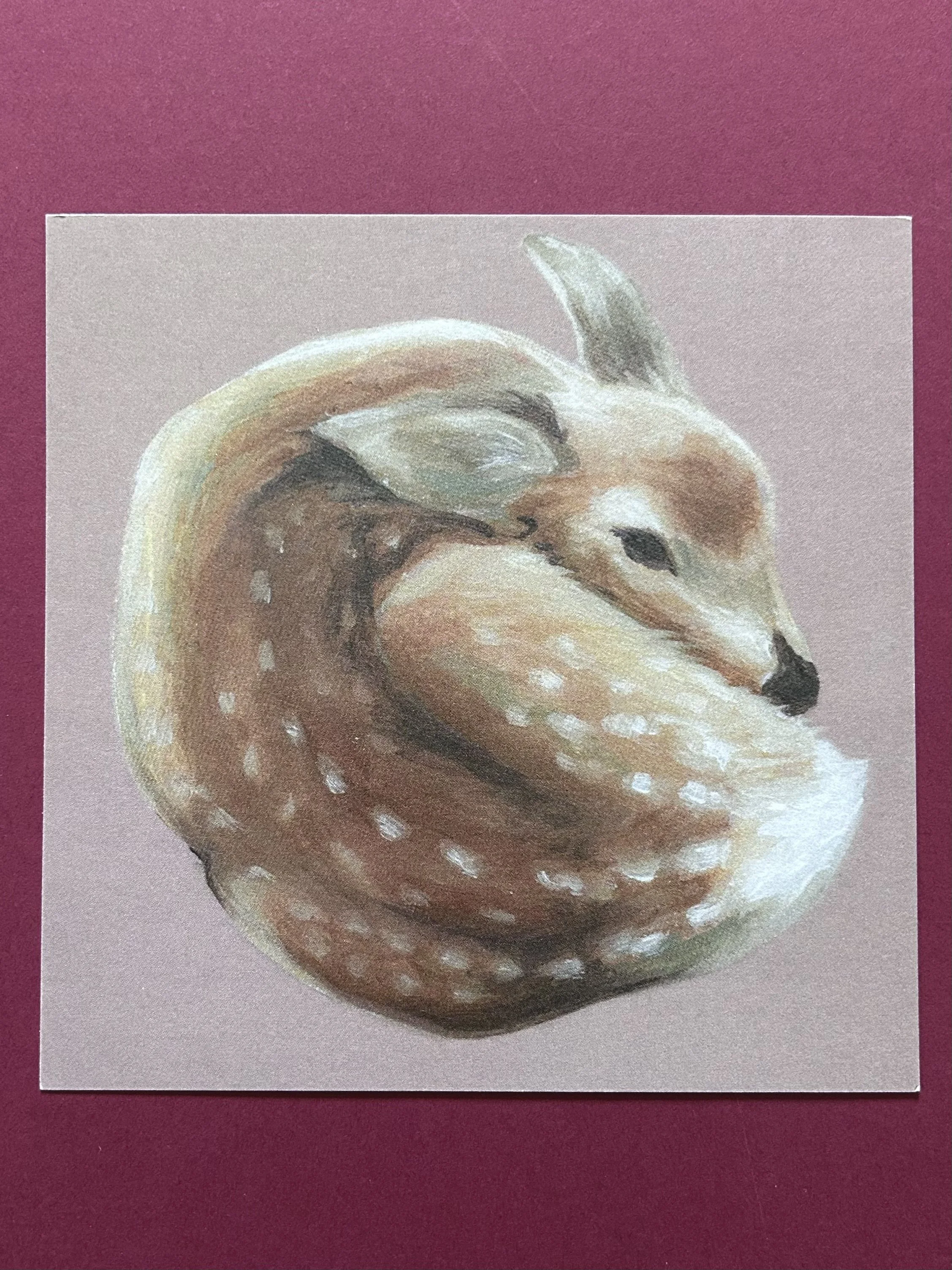 Square Deer Art Print