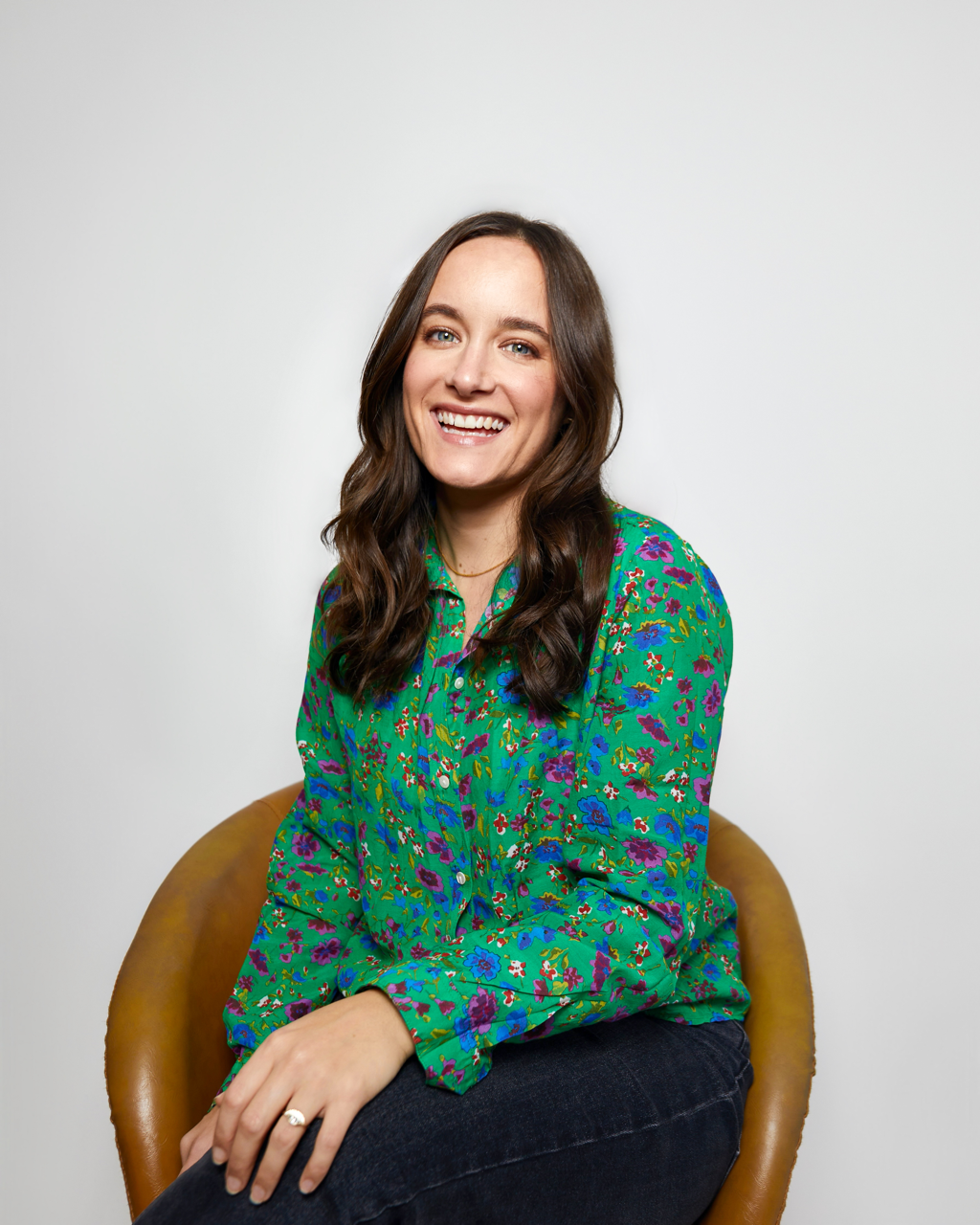 Sophie Overington, senior sustainability advisor, seated portrait