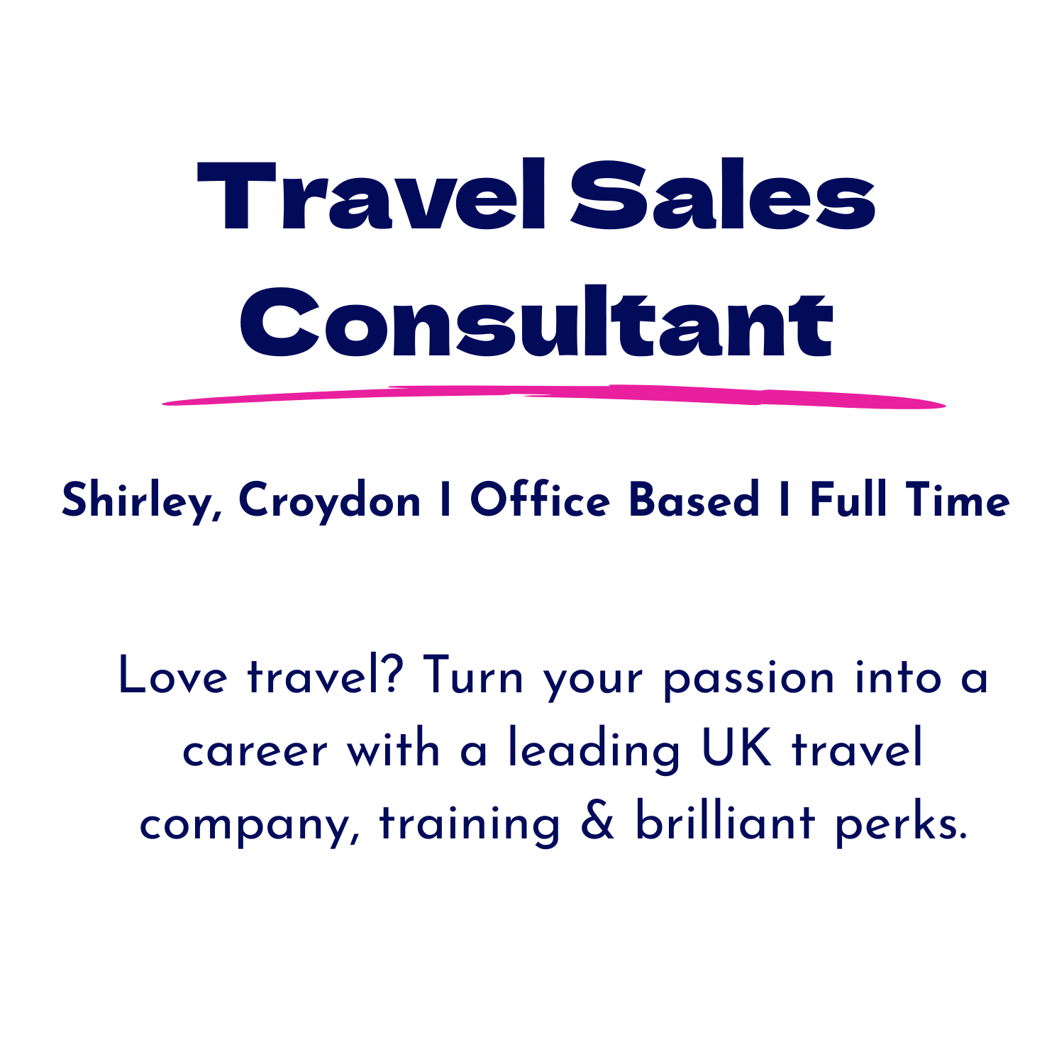 Job advert for Travel Sales Consultant in Croydon by Urbanberry Recruitment