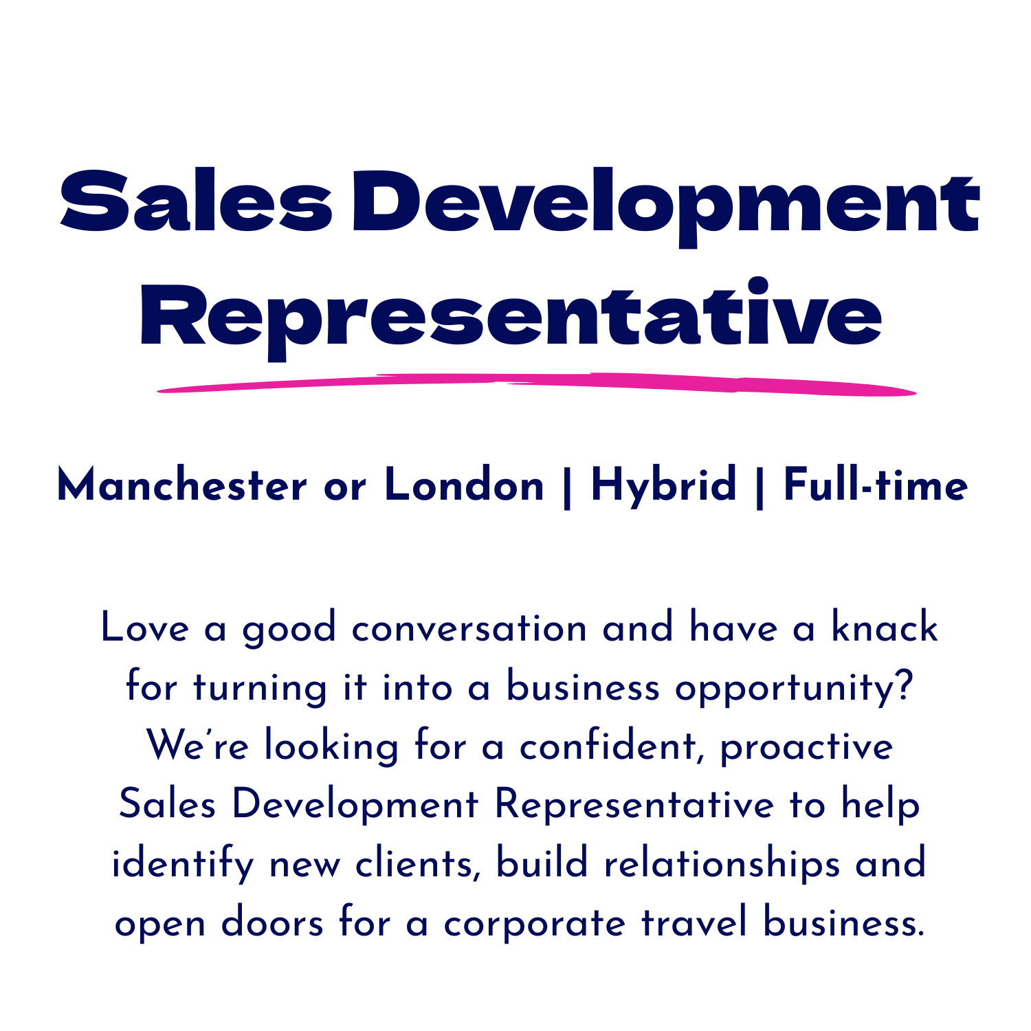 Sales Development Representative job with Urbanberry Recruitment,Manchester or London, hybrid, £28k. Apply today.