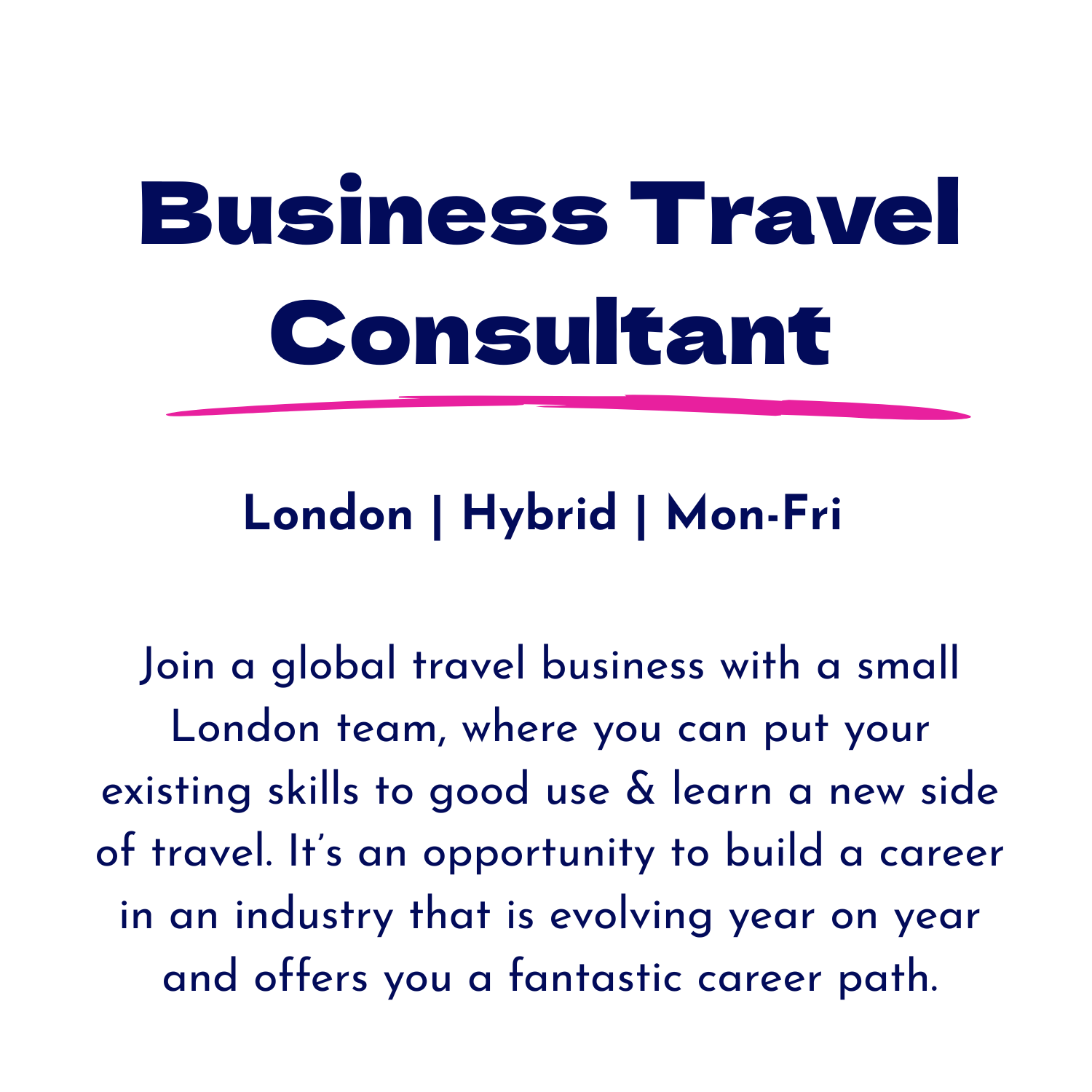 Business Travel Consultant Job, London by urbanberry recruitment. Apply now.