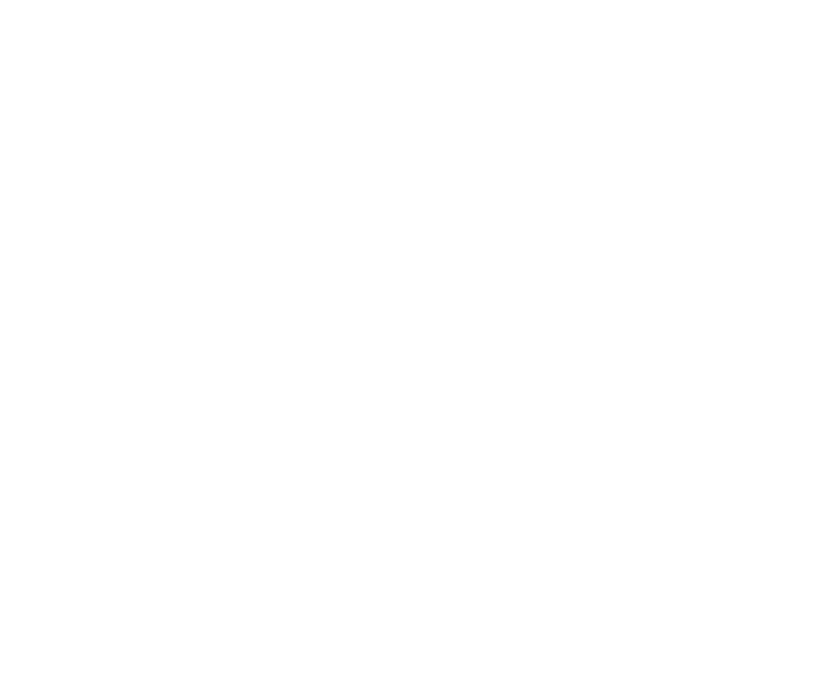 White star-shaped sparkle design on a black background.