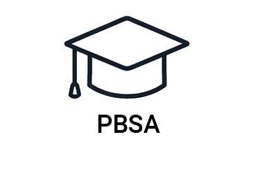 A graduation cap with a tassel.