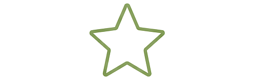 Outline of a five-pointed star.