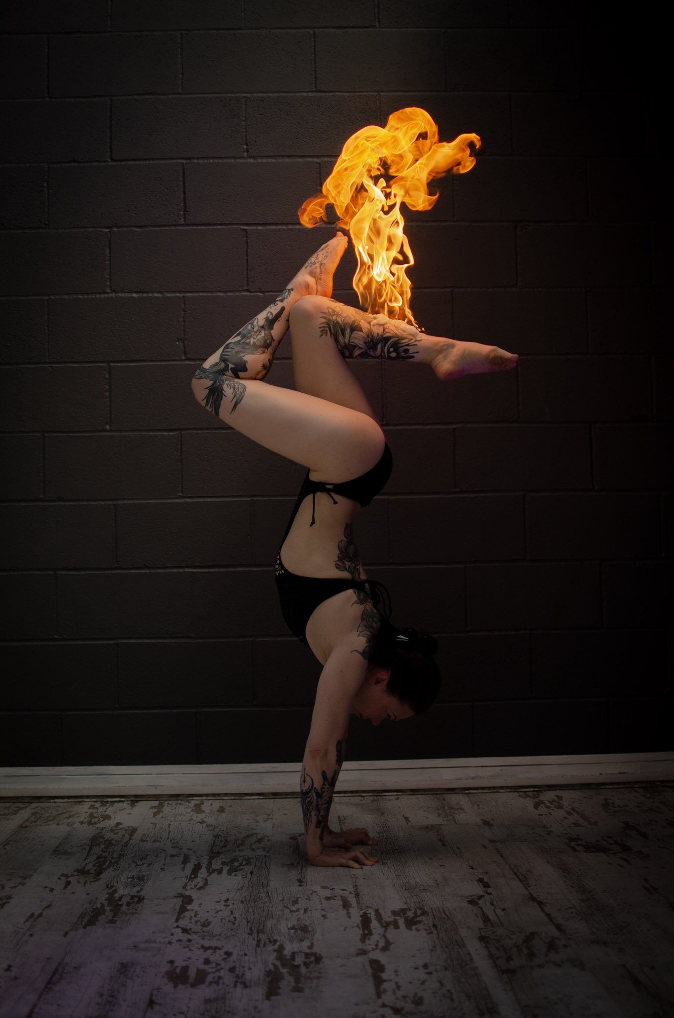 Celestial Firefoxes Pole/Aerial Fire Photoshoot