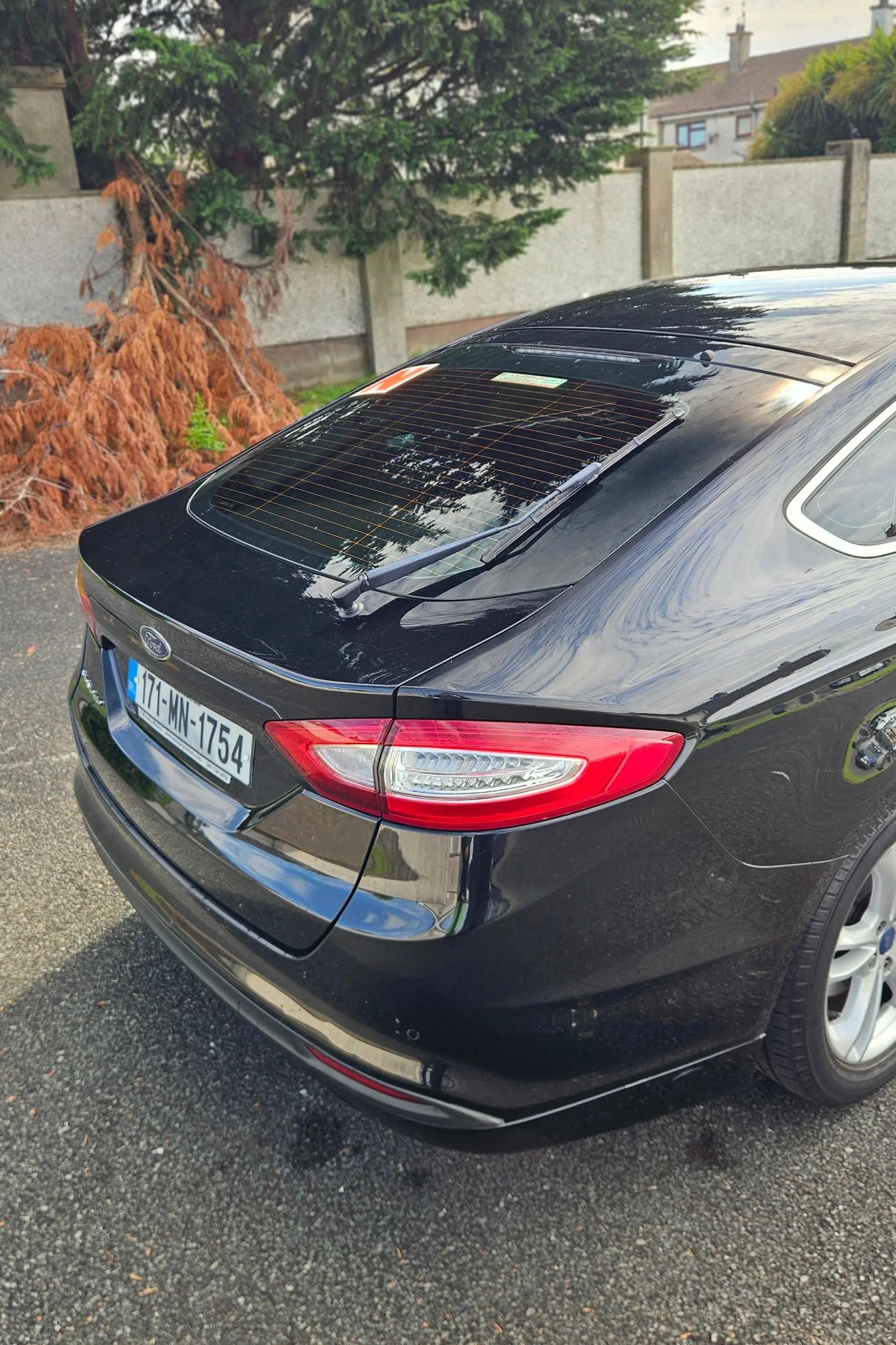 Mobile car detailing in Blackrock — 2017 Ford Mondeo rear exterior after full detail, North East Auto Detailing