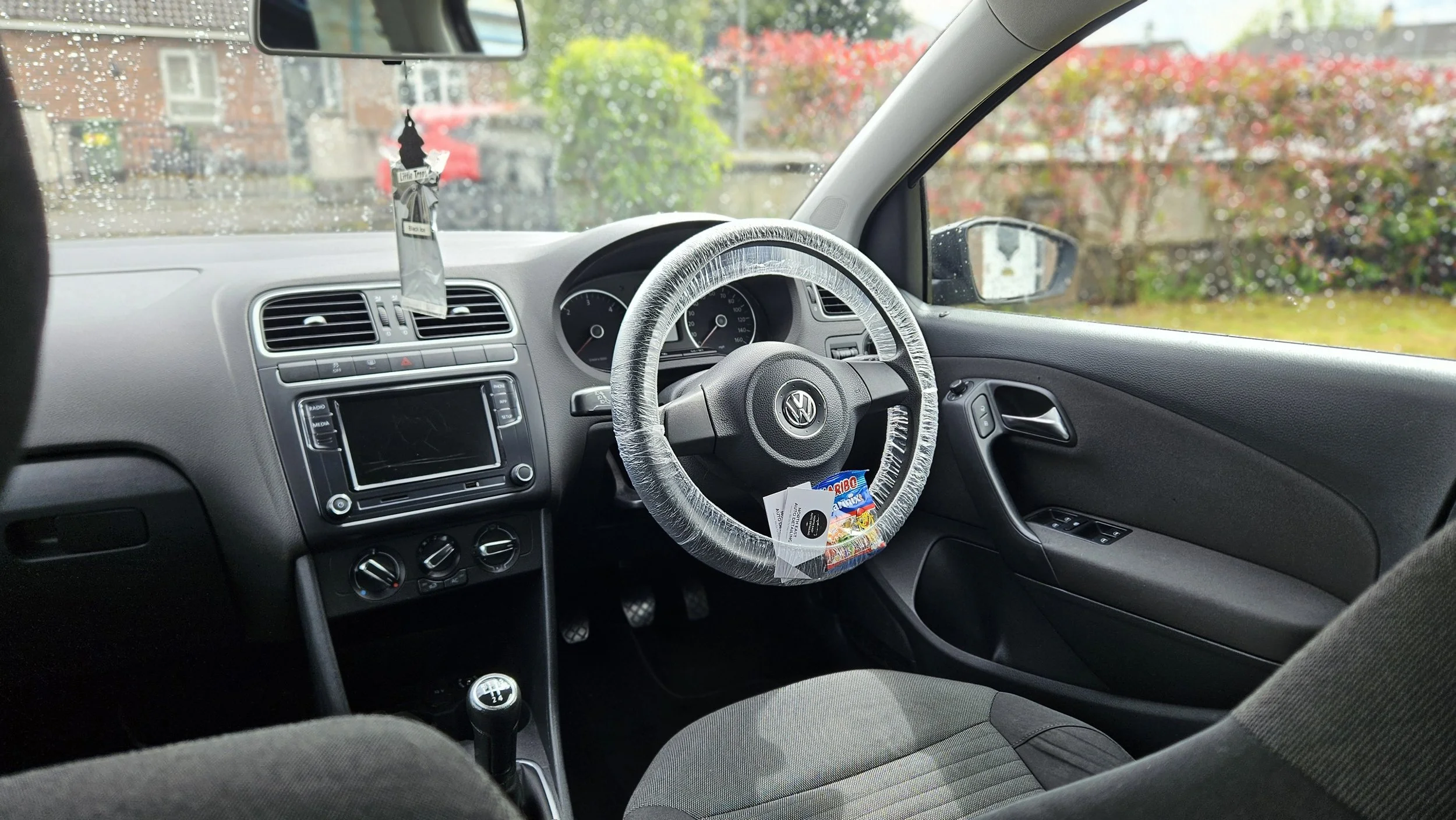 Full premium interior mobile detail for a volkswagen polo including steam sanitisation, removal of heavy pet hair and  deep vacuum in Blackrock, Co. Louth, by North East Auto Detailing