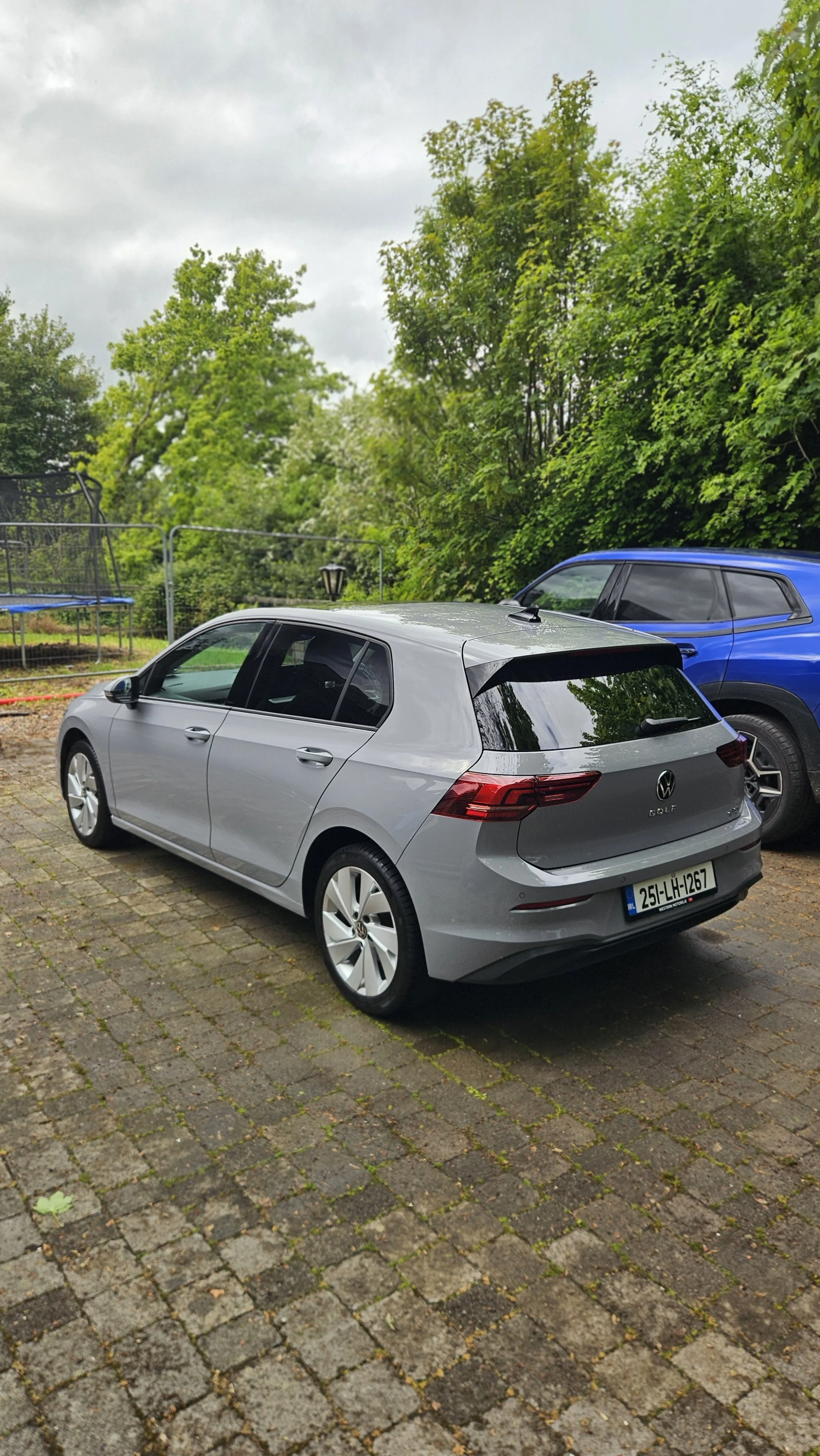 Full Mobile exterior detail and chemical paint decontamination on a gray Volkswagen Golf in Ardee, Co. Louth by North East Auto Detailing.