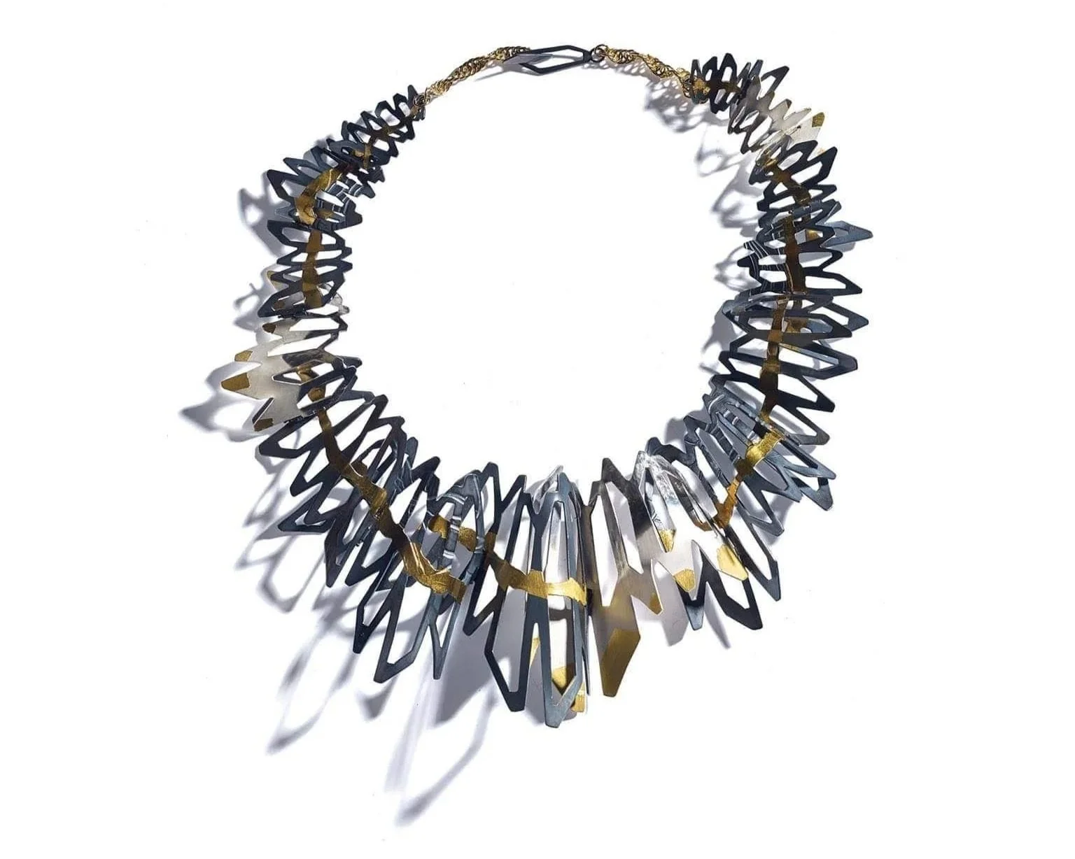 Silver and Keum-boo neckpiece