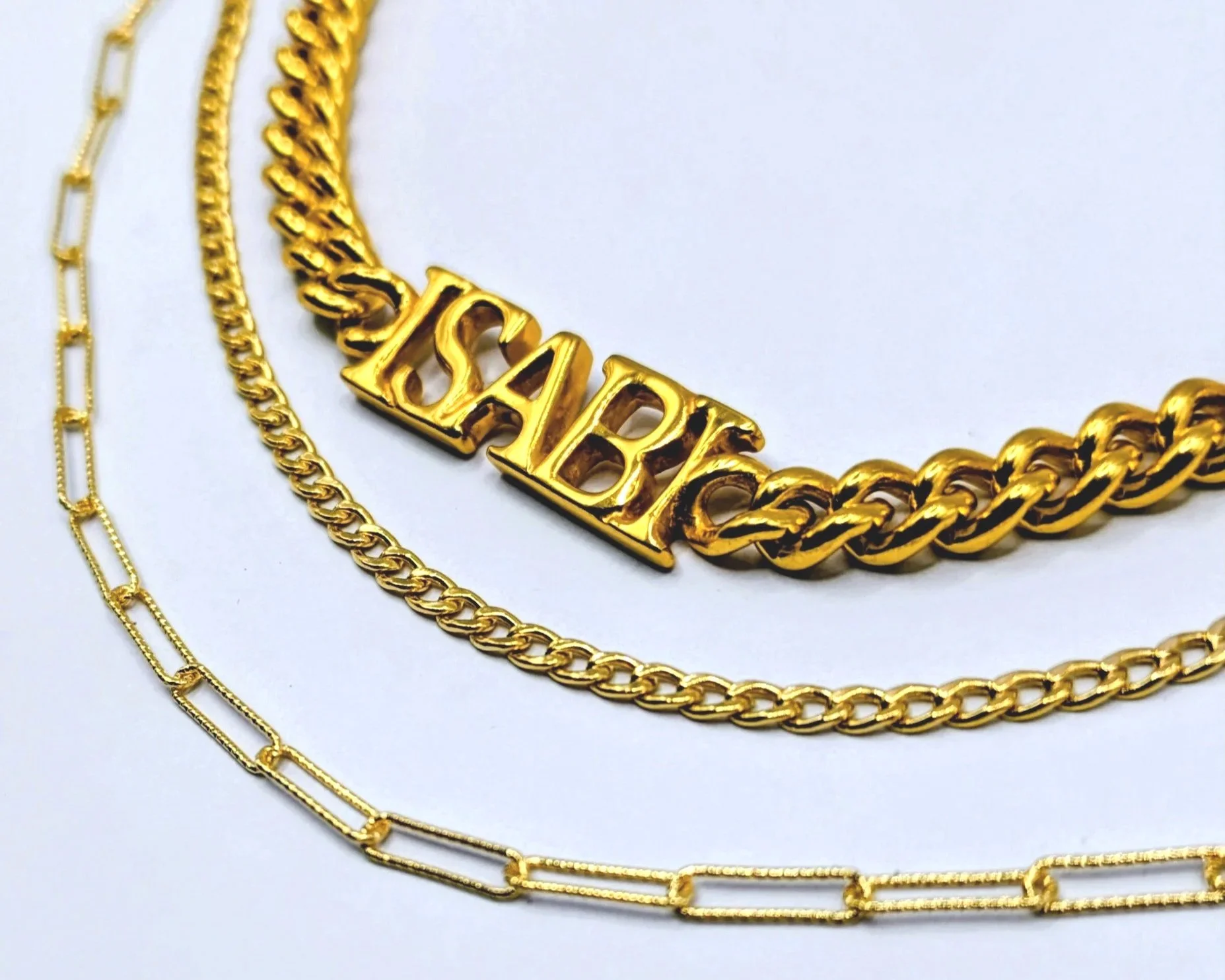 A statement set of necklaces designed and made for a performer.