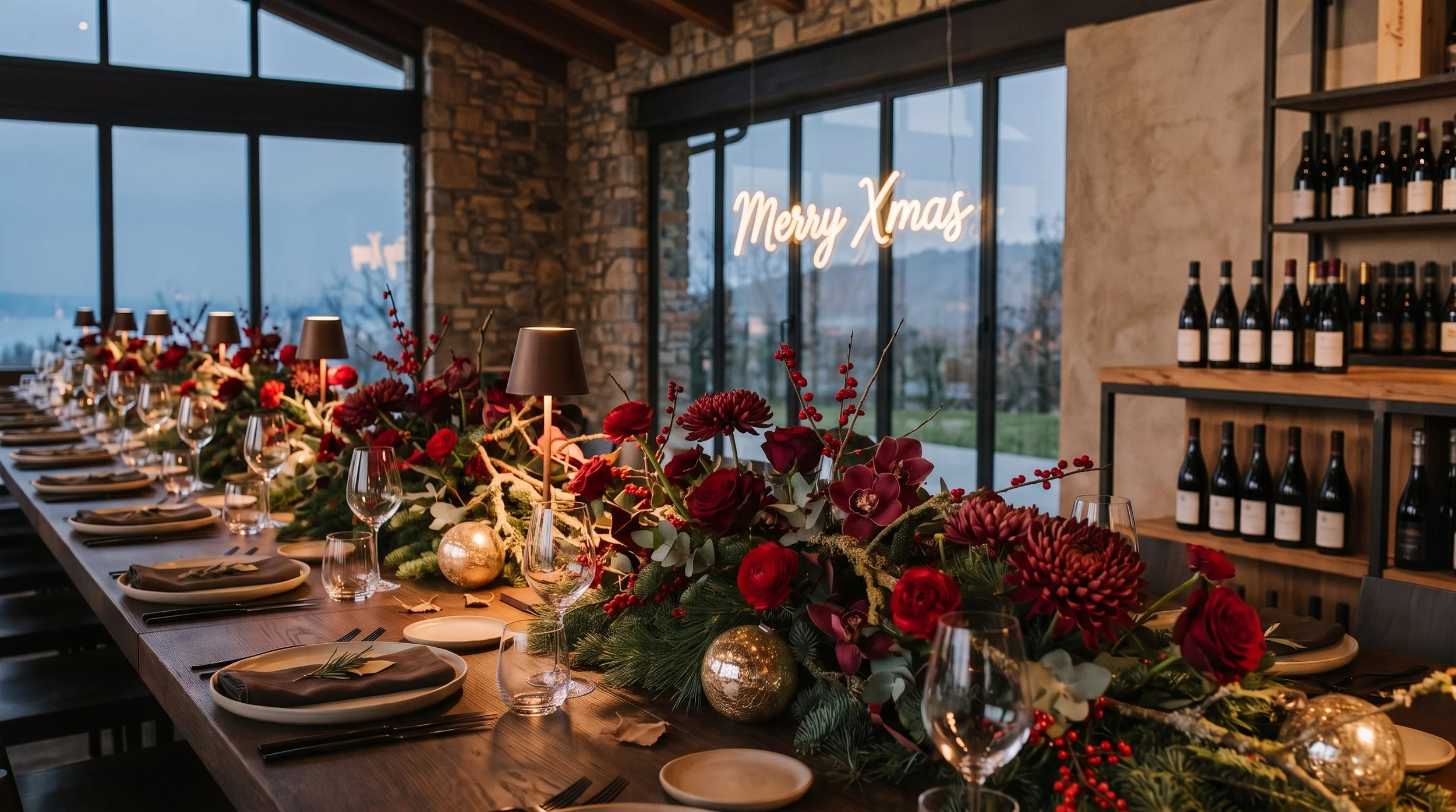 Come fare un allestimento decorativo per l’evento aziendale di Natale.