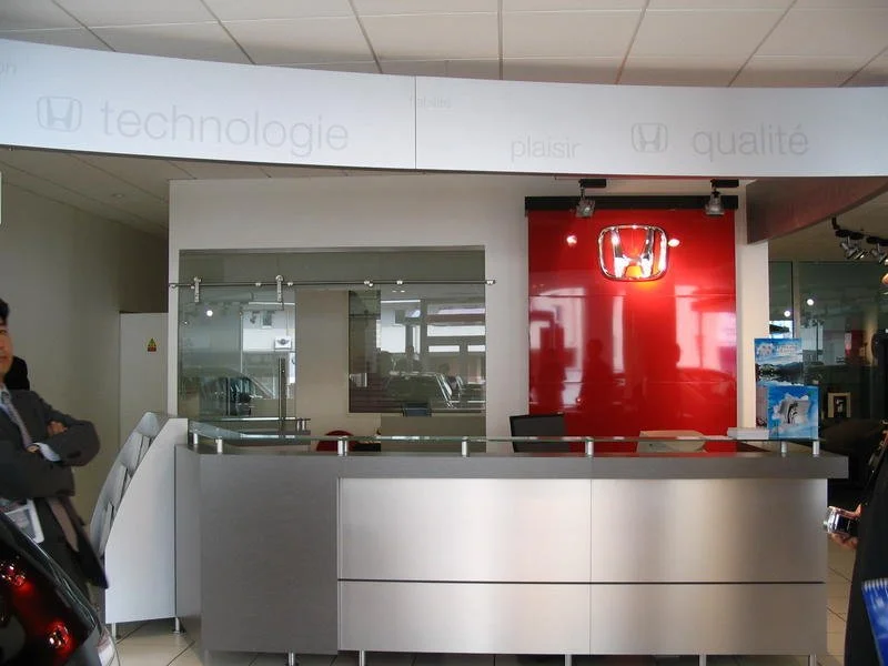Honda Showroom Design, Welcome Desk, JSA Architects.JPG