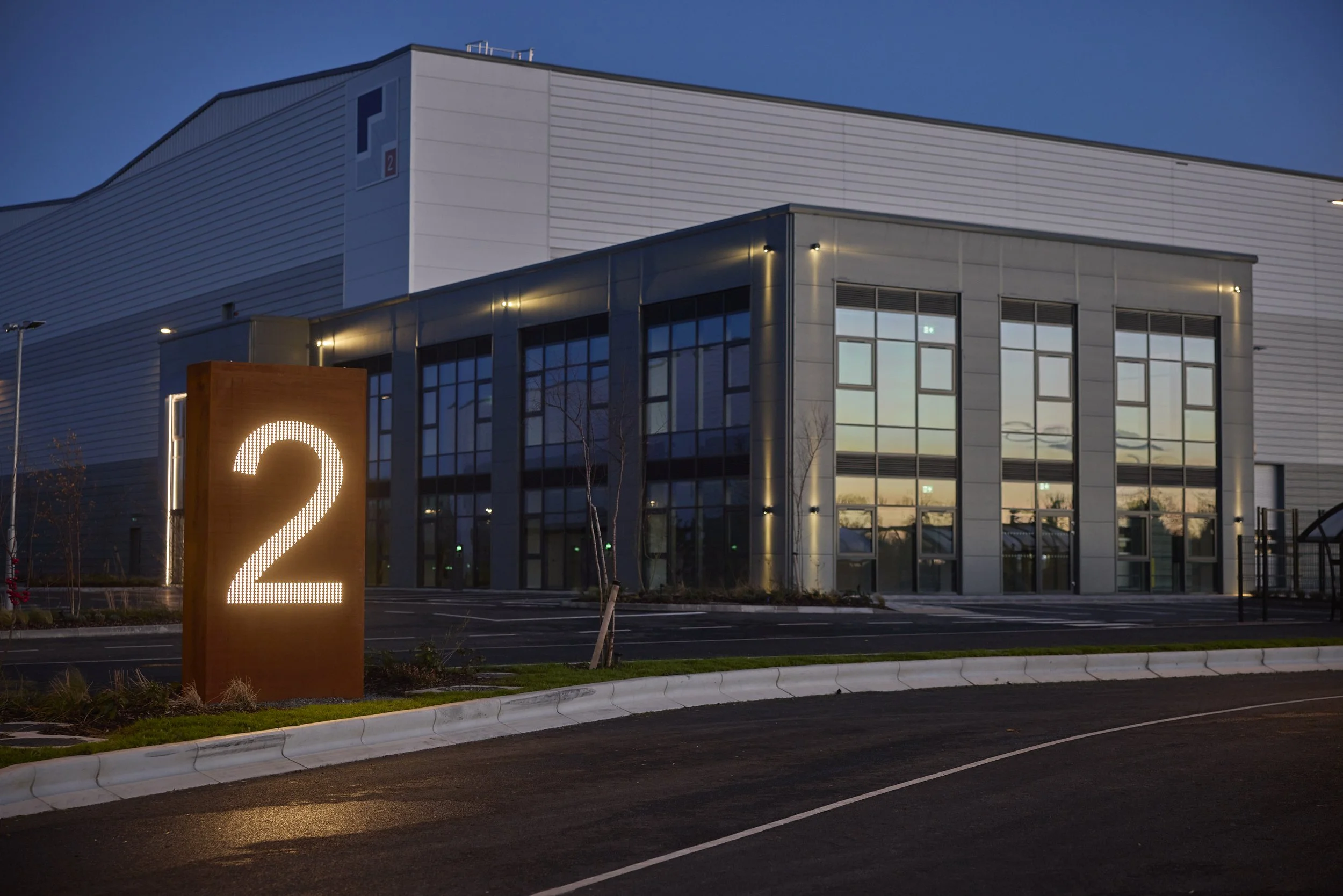 Grange Castle West, Unit 2, Nighttime View, JSA Architects Dublin.jpg