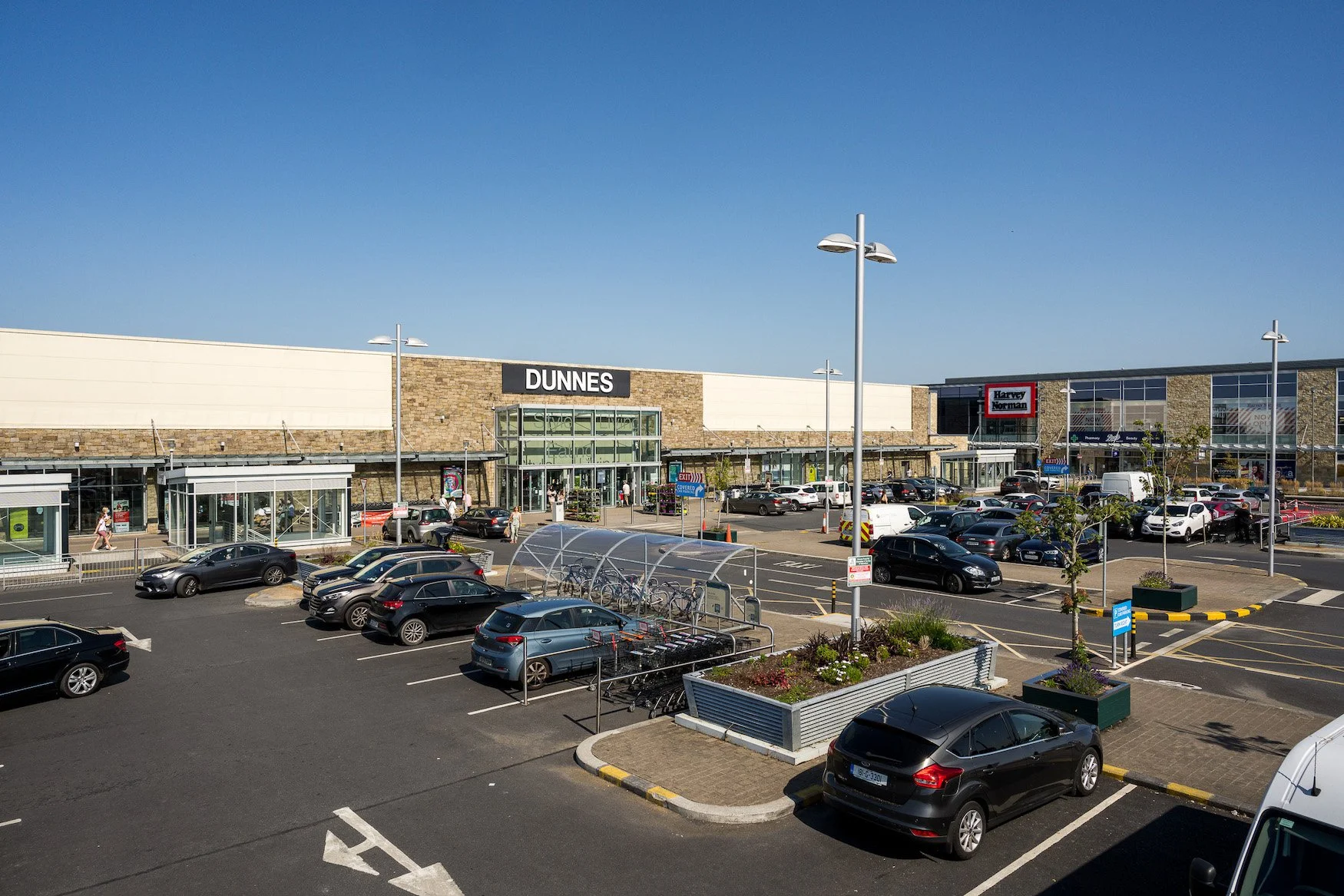 Galway Retail Park, View of Carpark and Dunnes, JSA Architects.jpg