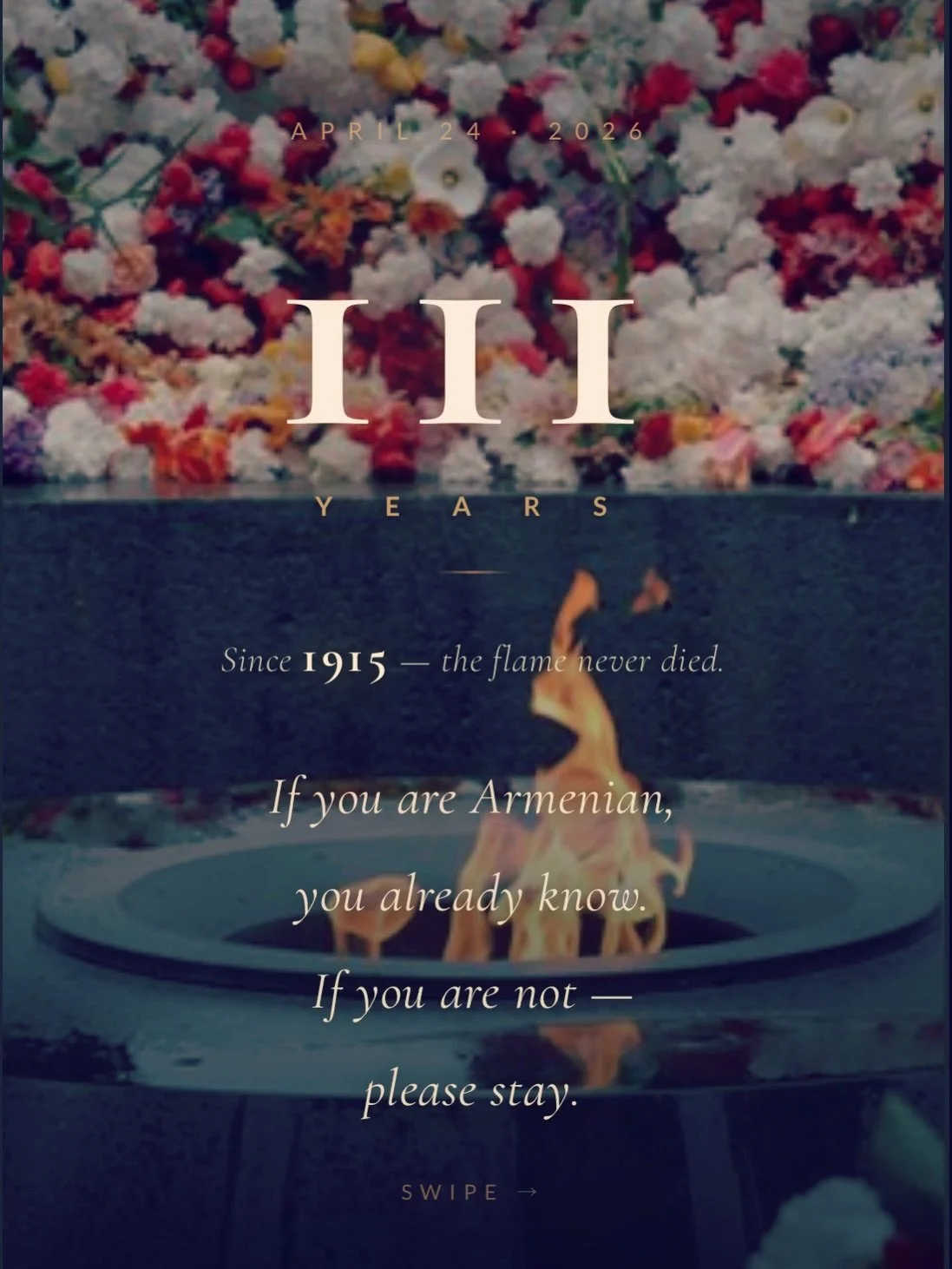Every April 24th, 10 million Armenians around the world pause. We pause not only to grieve, but to insist that what happened is seen, named, and never made comfortable by silence.
This is my personal witness &mdash; through art, through history, thro