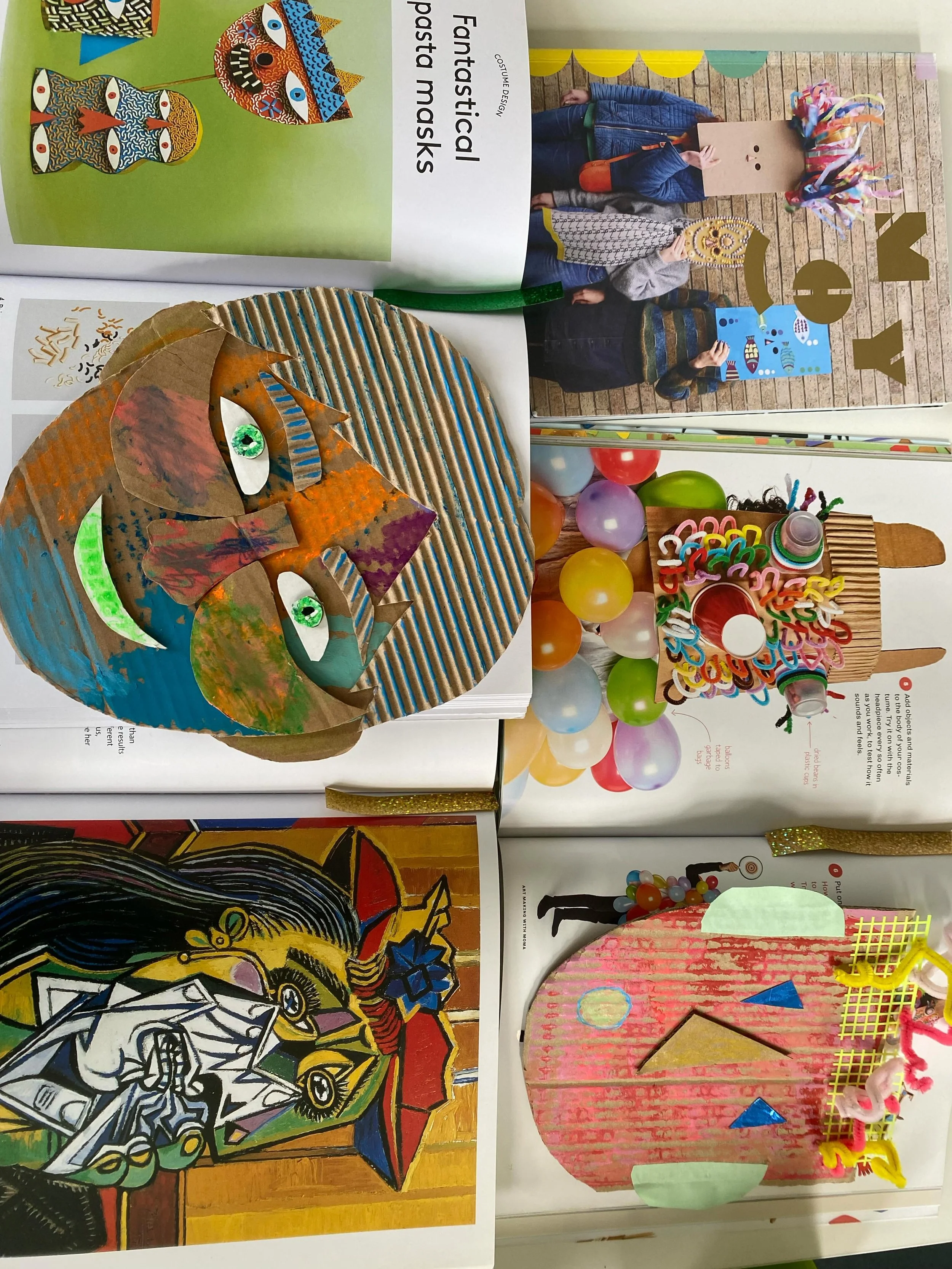 Yesterday&rsquo;s inspiration for after-school art club&hellip; ✂️🎨

We&rsquo;ve been diving into the world of faces and masks, taking cues from artists, books and our own imaginations.

Using cardboard, corrugated paper, paint and an assortment of 