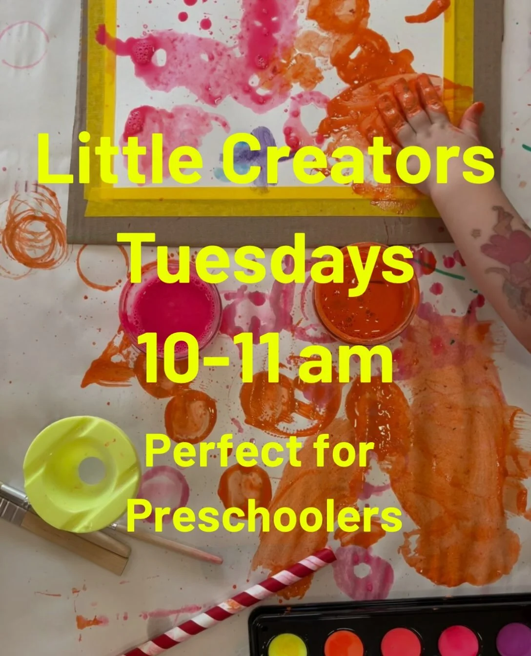Tuesday mornings are the perfect time for our younger artists to come and explore the studio. 

We have a few seasonal activities out to spark their imaginations, but there&rsquo;s plenty more to discover! Little ones are welcome to explore our ever-