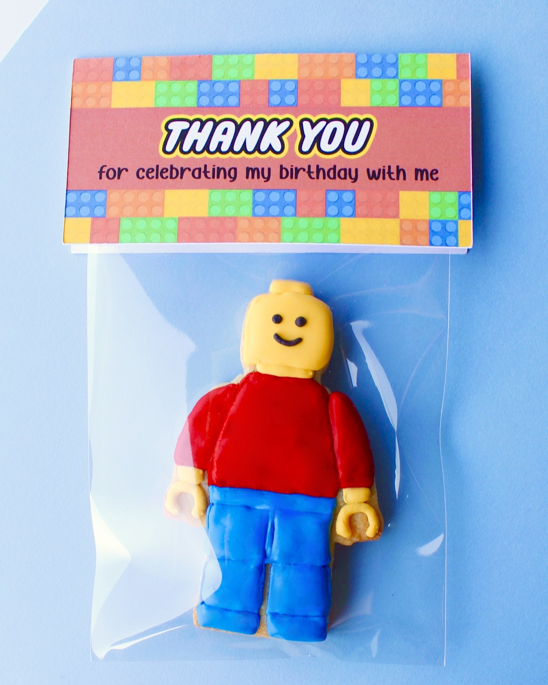 Lego Inspired Thank You Party Favour