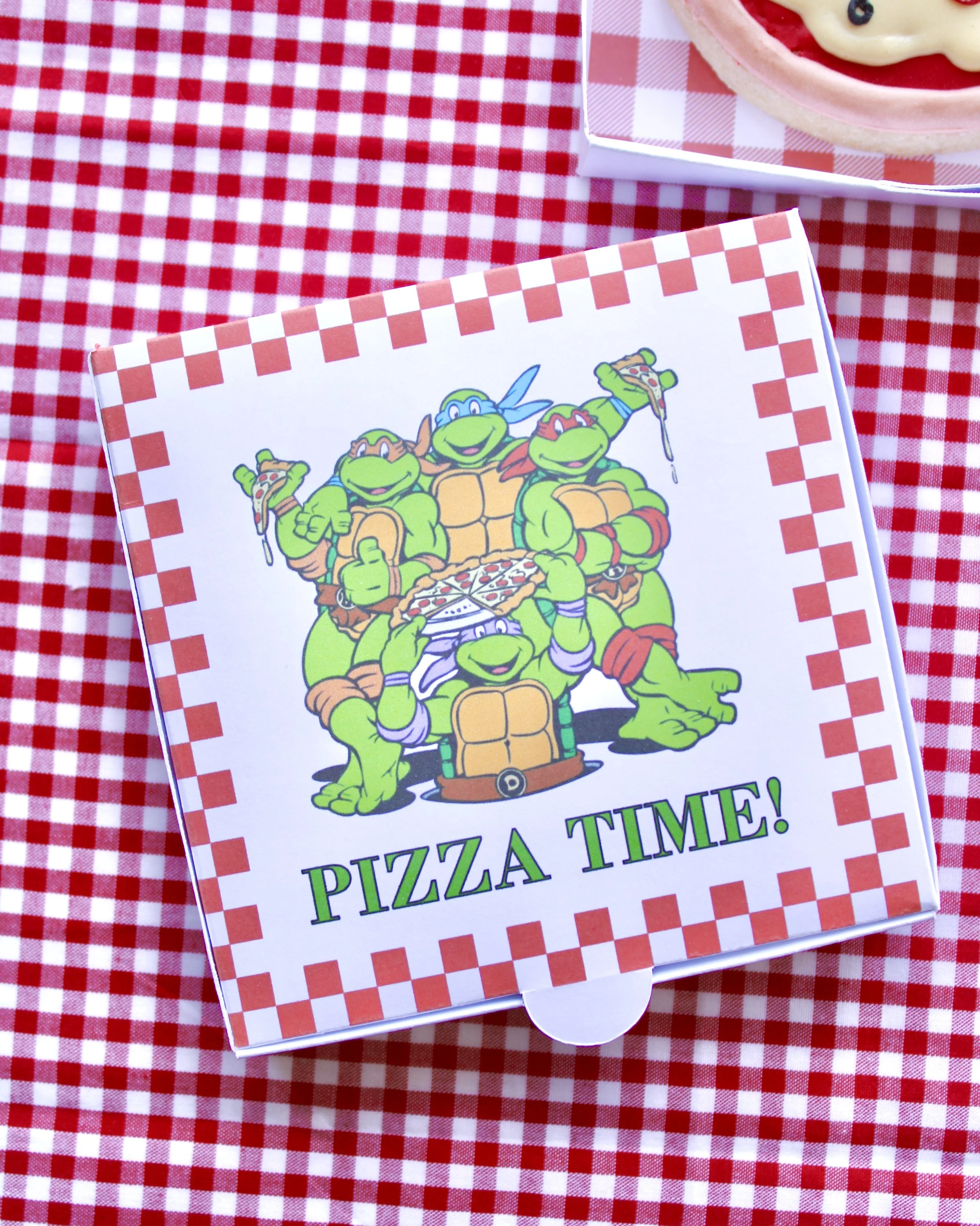 Ninja Turtles Inspired Mini Pizza Cookie