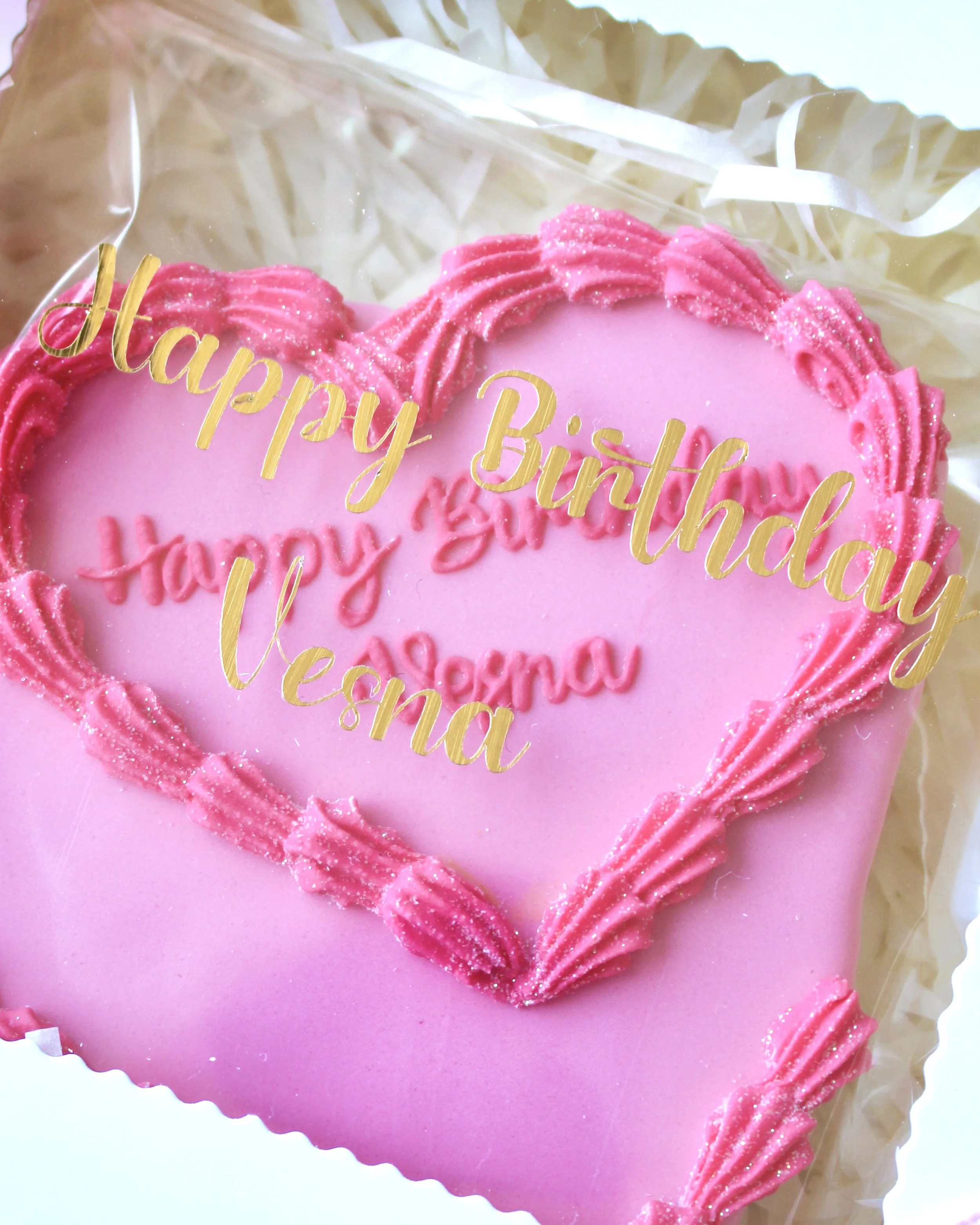 Vintage Birthday Cake Cookie