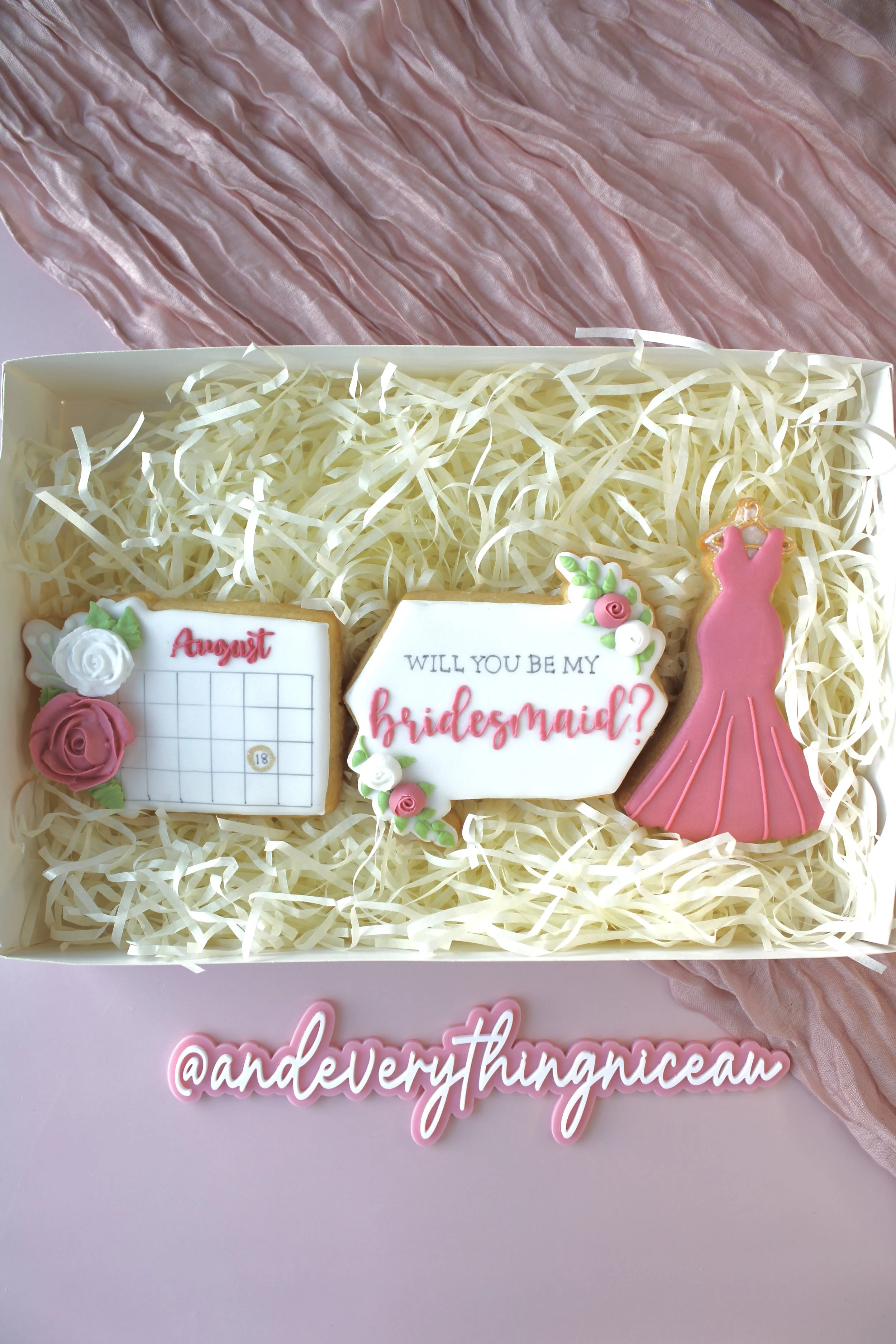 Personalised Bridesmaid or Maid of Honour Proposal Cookie Box