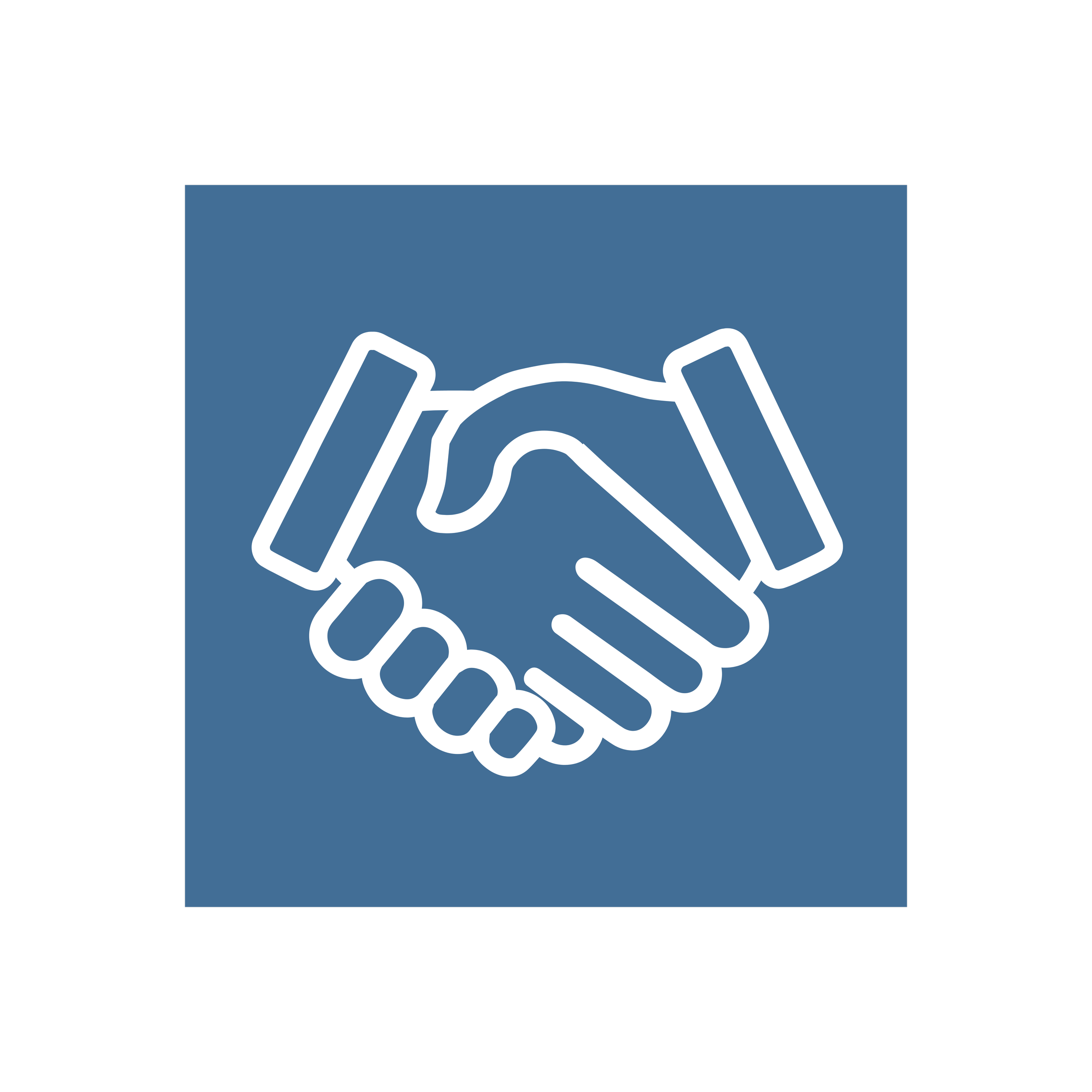 Illustration of two hands shaking, with the Facebook logo above them.