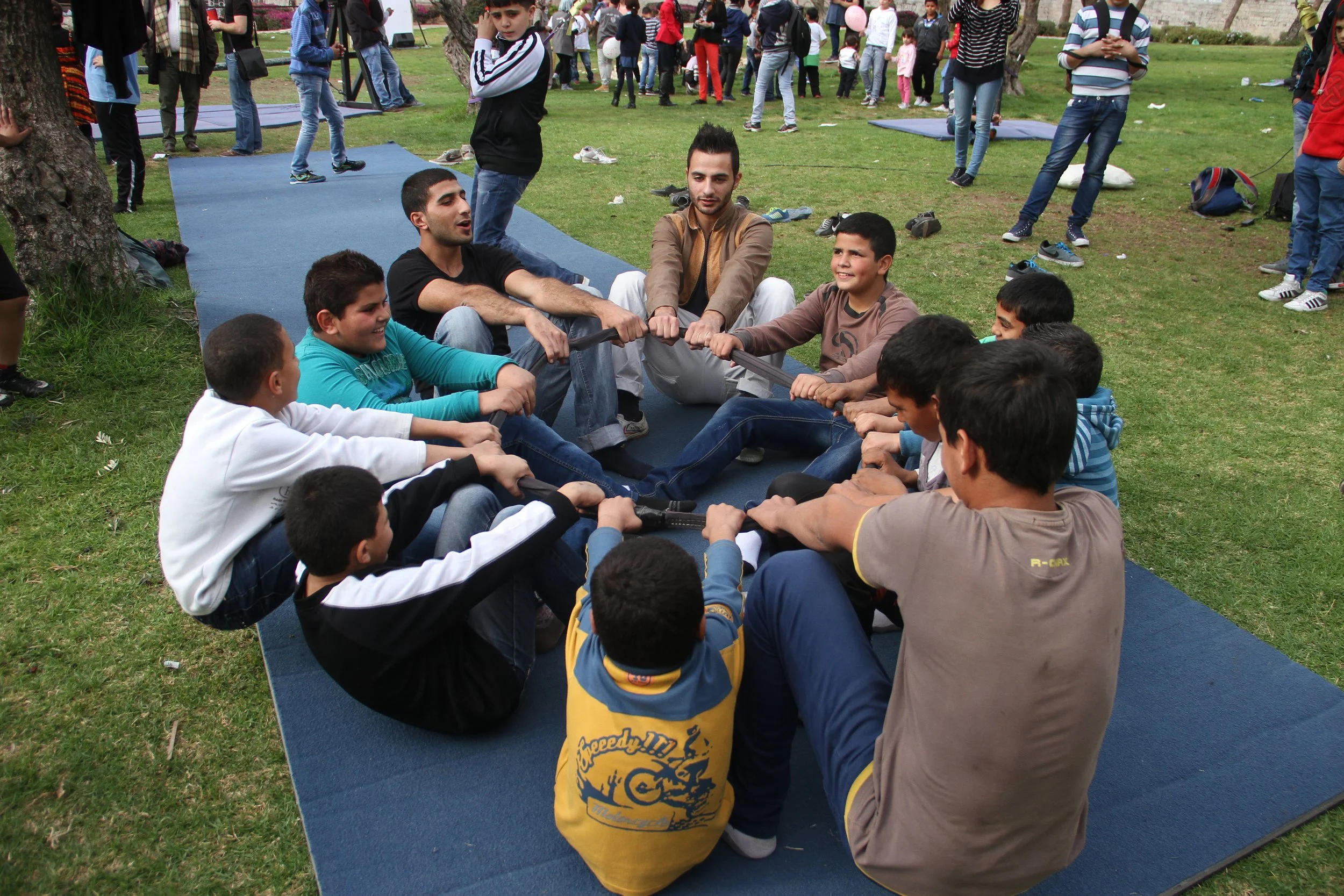 Karm al Khalili Garden, Intervention with Palestine Circus 