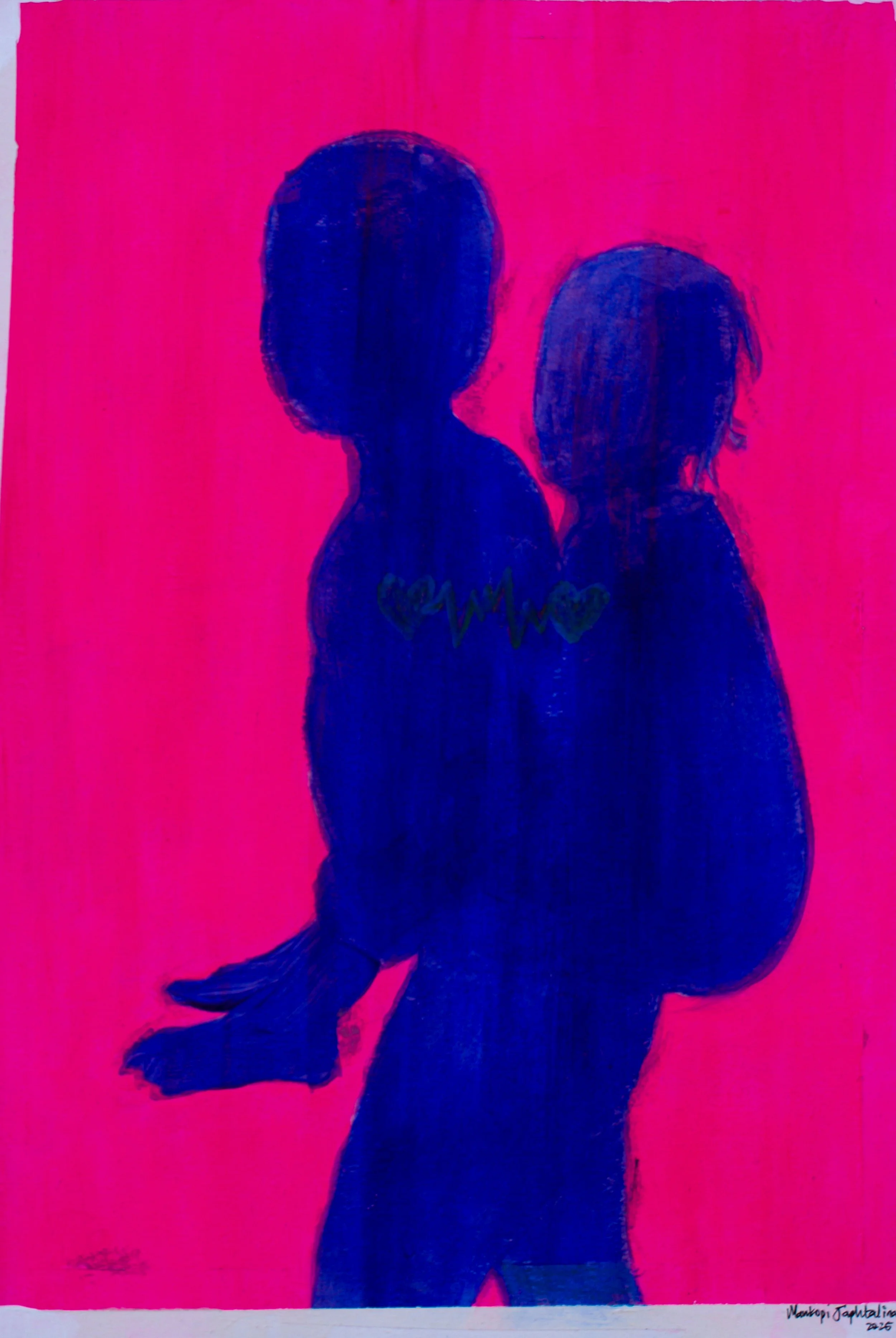 Custom A3 Vibrant Silhouette Artwork