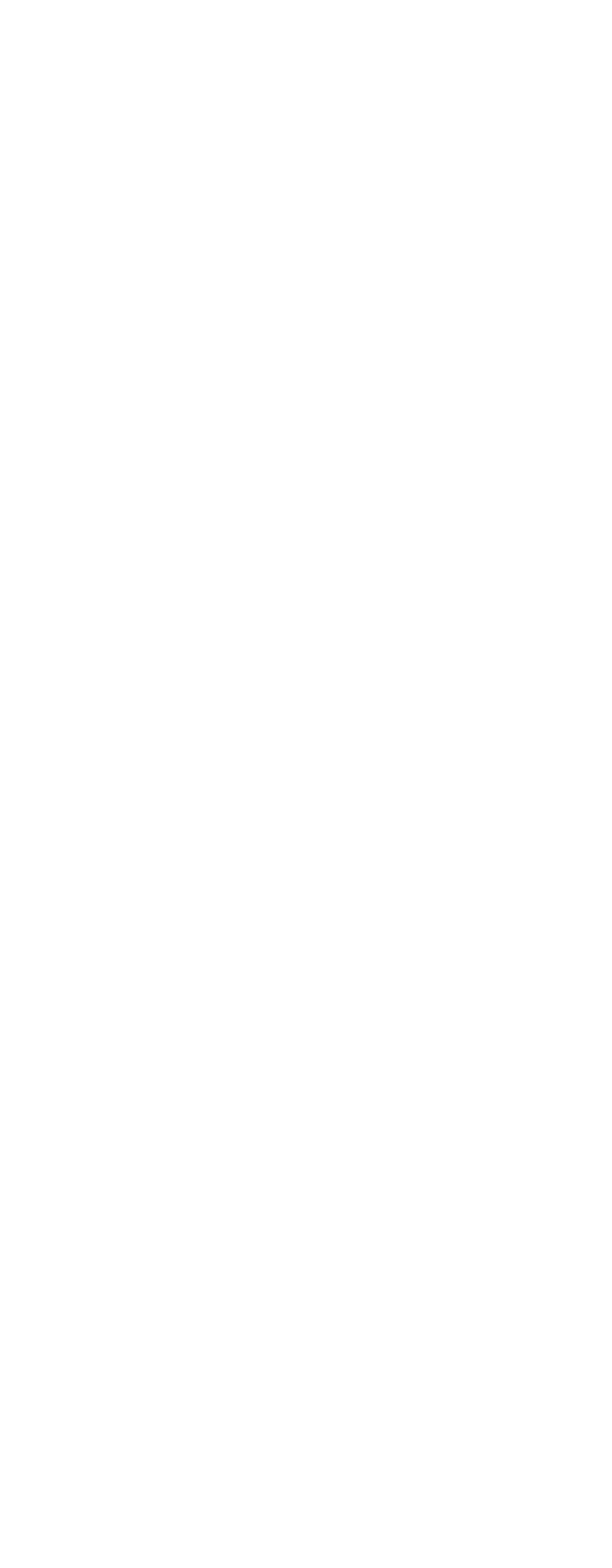 White downward pointing arrow on a transparent background