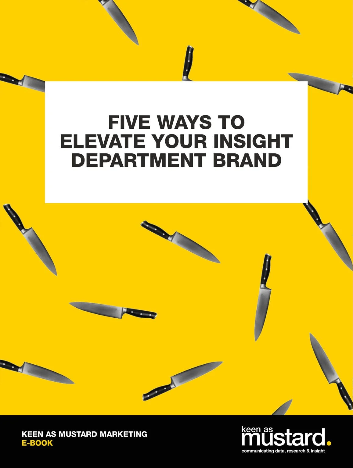 Cover of five ways to elevate your insight department brand