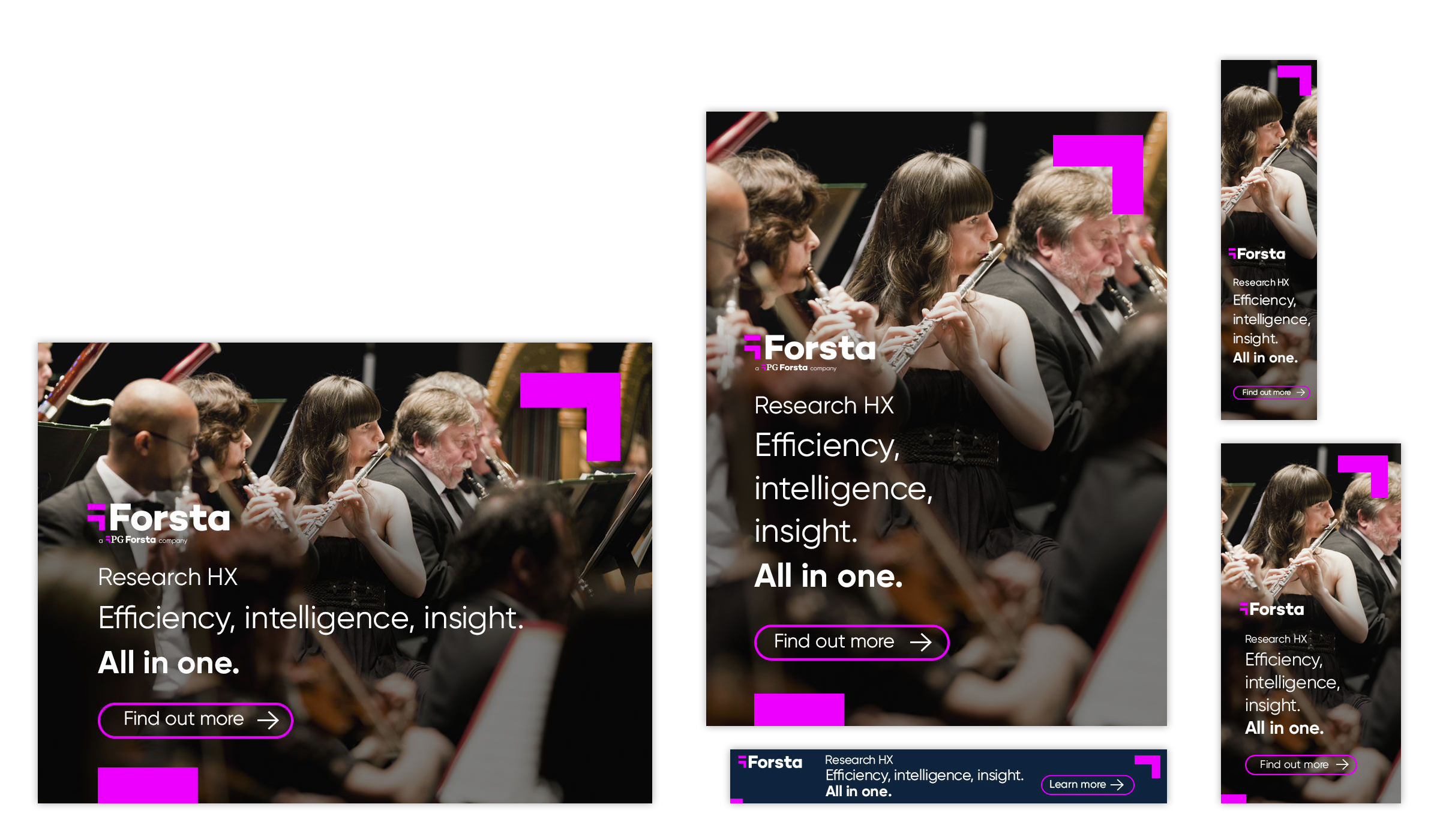 Examples of Forsta advertising